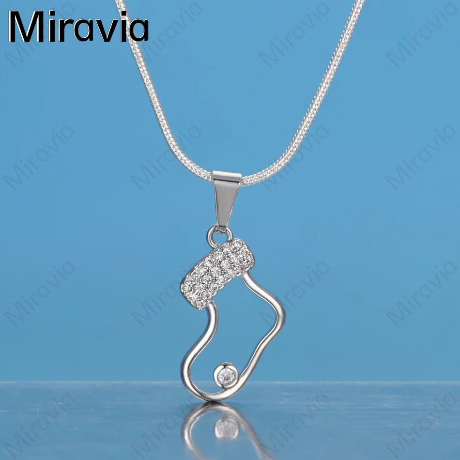 Miravia 925 Sterling Silver Heart-Shaped Zircon Socks Pendant Necklace Daily Accessories Women'S Simple And Elegant Jewelry
Miravia 925 Sterling Silver Heart-Shaped Zircon Socks Pendant Necklace Daily Accessories Women'S Simple And Elegant Jewelry