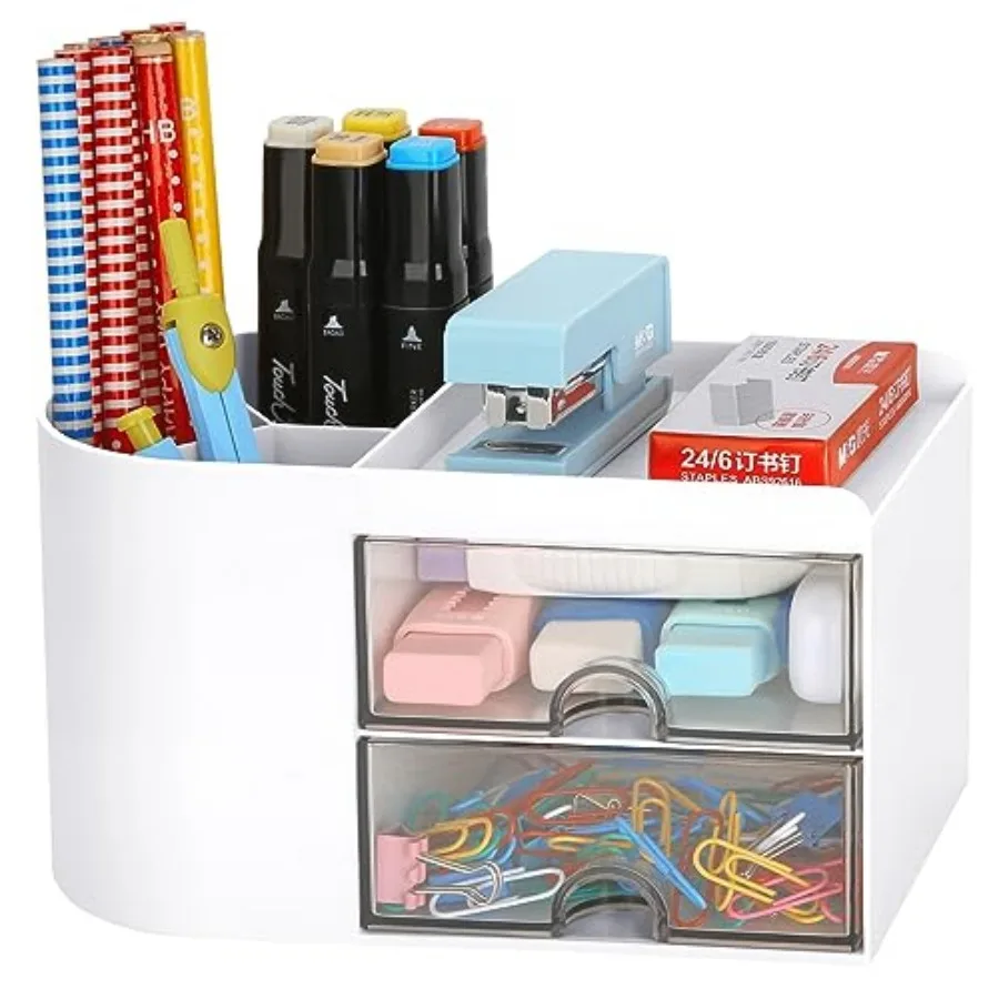 Desk Organizer Office Supplies Caddy with Pencil Holder and Drawer for Desktop Accessories Business Card/Pen/Pencil/Mobile Phon
Desk Organizer Office Supplies Caddy with Pencil Holder and Drawer for Desktop Accessories Business Card/Pen/Pencil/Mobile Phon