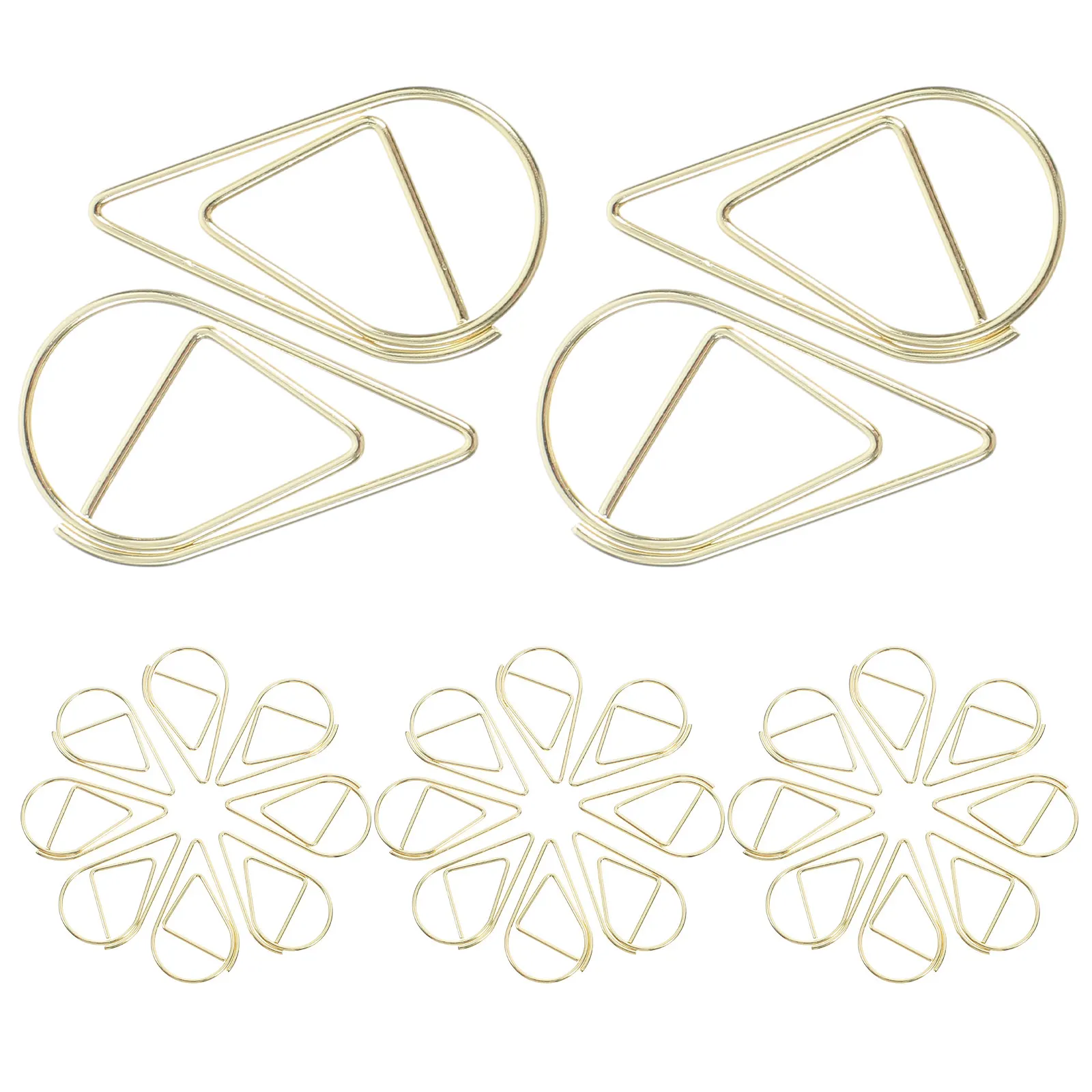 100Pcs Teardrop Paper Clips Gold Metal Document Clips for Office School Files Memos Notes Creative Multiuse Office Supplies
100Pcs Teardrop Paper Clips Gold Metal Document Clips for Office School Files Memos Notes Creative Multiuse Office Supplies