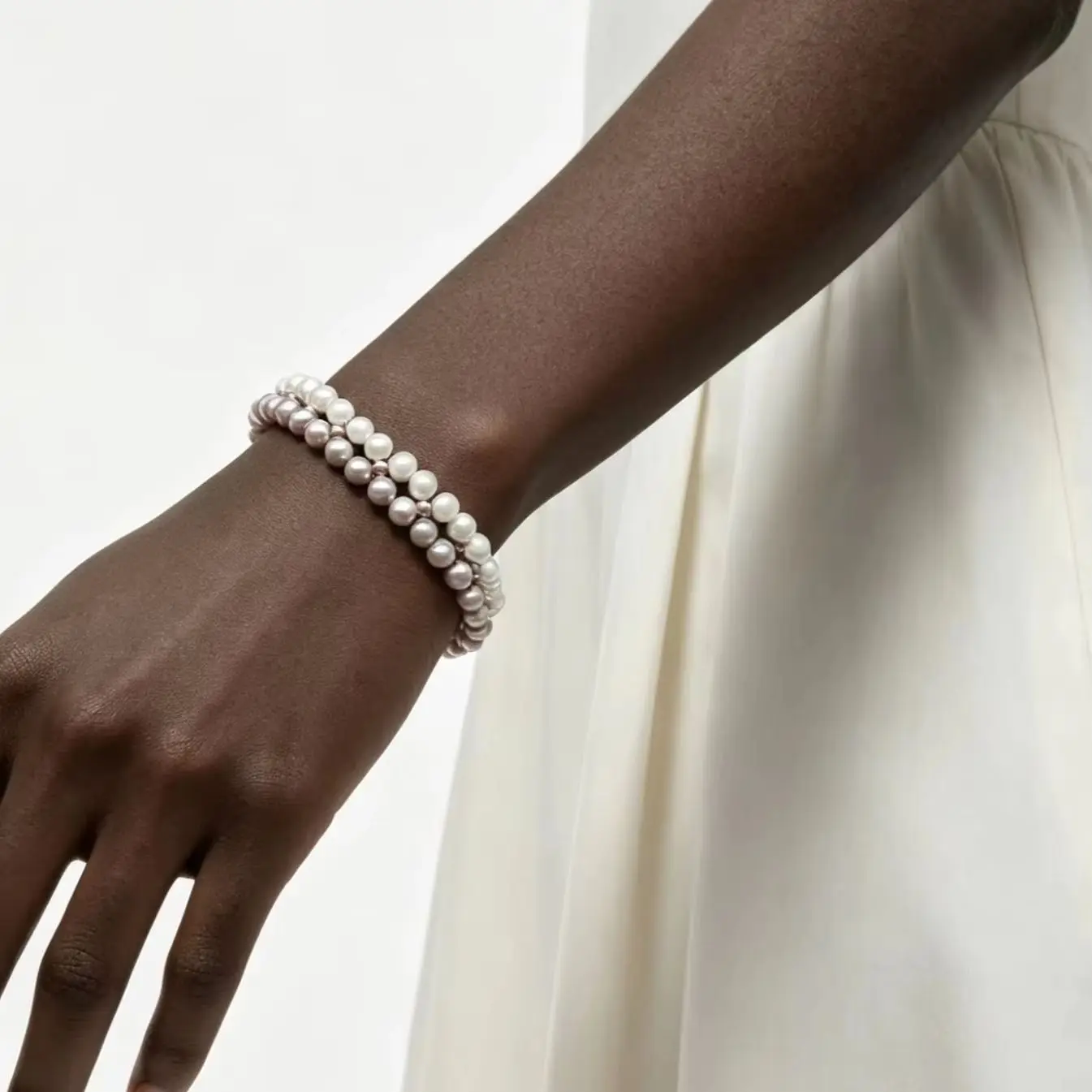 Handwoven Purple & White Freshwater Pearl Bracelet Adjustable Extension Chain
Handwoven Purple & White Freshwater Pearl Bracelet Adjustable Extension Chain