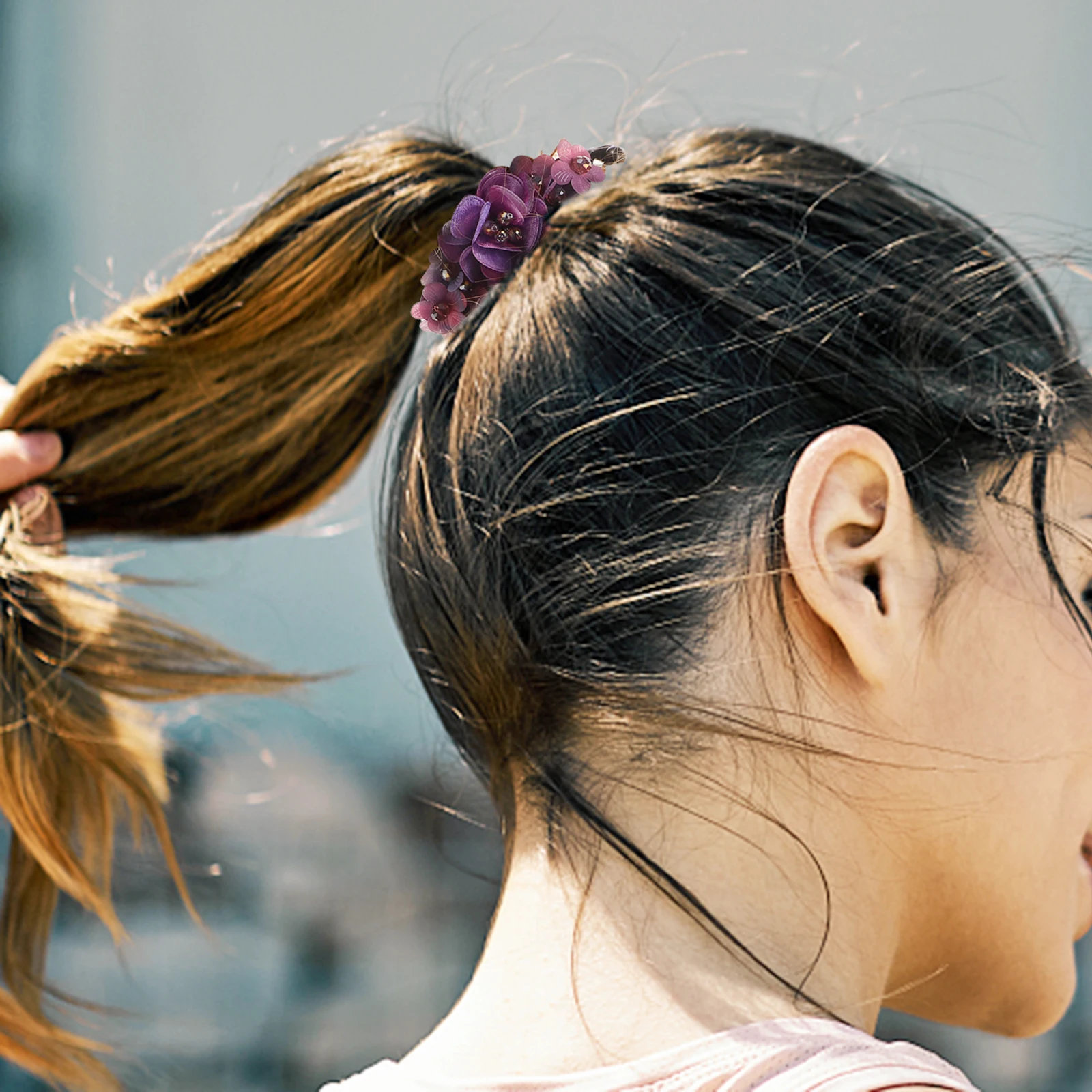Flower Hair Clips Ponytail Holder Durable Long Lasting Fasten Hair Seconds Unique Great Occasions Working
Flower Hair Clips Ponytail Holder Durable Long Lasting Fasten Hair Seconds Unique Great Occasions Working