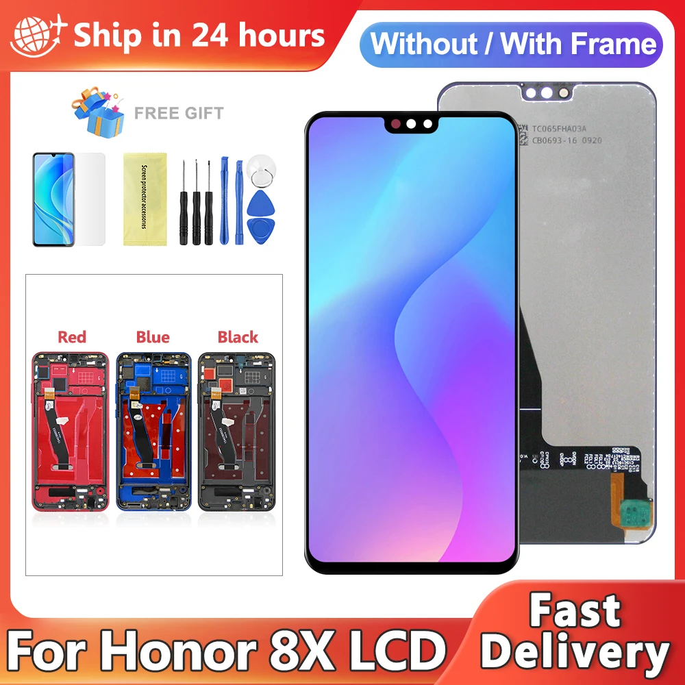 6.5'' OLED For honor 8X LCD Display Touch Screen Digitizer assembly replacement JSN-L22/L42/L11/L21/L23/AL00/TL00/AL00a
6.5'' OLED For honor 8X LCD Display Touch Screen Digitizer assembly replacement JSN-L22/L42/L11/L21/L23/AL00/TL00/AL00a