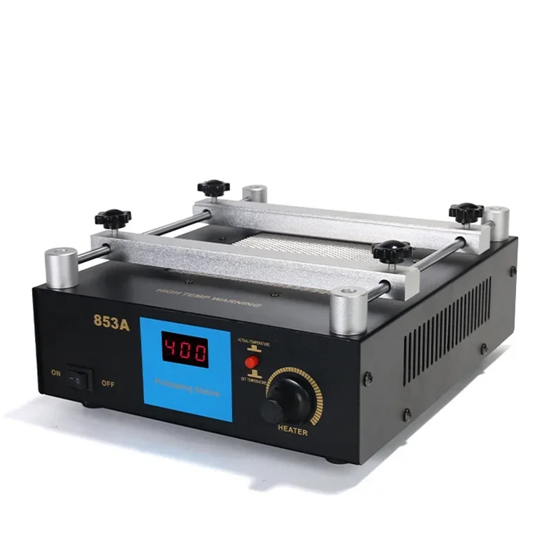 New Small 853A Constant Temperature Lead-free Preheating Station BGA Rework And Desoldering Station Digital Display Preheating S
New Small 853A Constant Temperature Lead-free Preheating Station BGA Rework And Desoldering Station Digital Display Preheating S