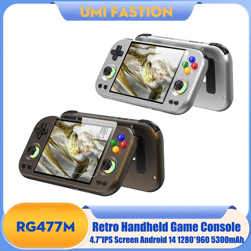 RG477M Handheld Game Console 4.7" LTPS In-Cell Multi-touch Screen Android WIFI Video Gaming Player Al Assistant RG477M
RG477M Handheld Game Console 4.7" LTPS In-Cell Multi-touch Screen Android WIFI Video Gaming Player Al Assistant RG477M