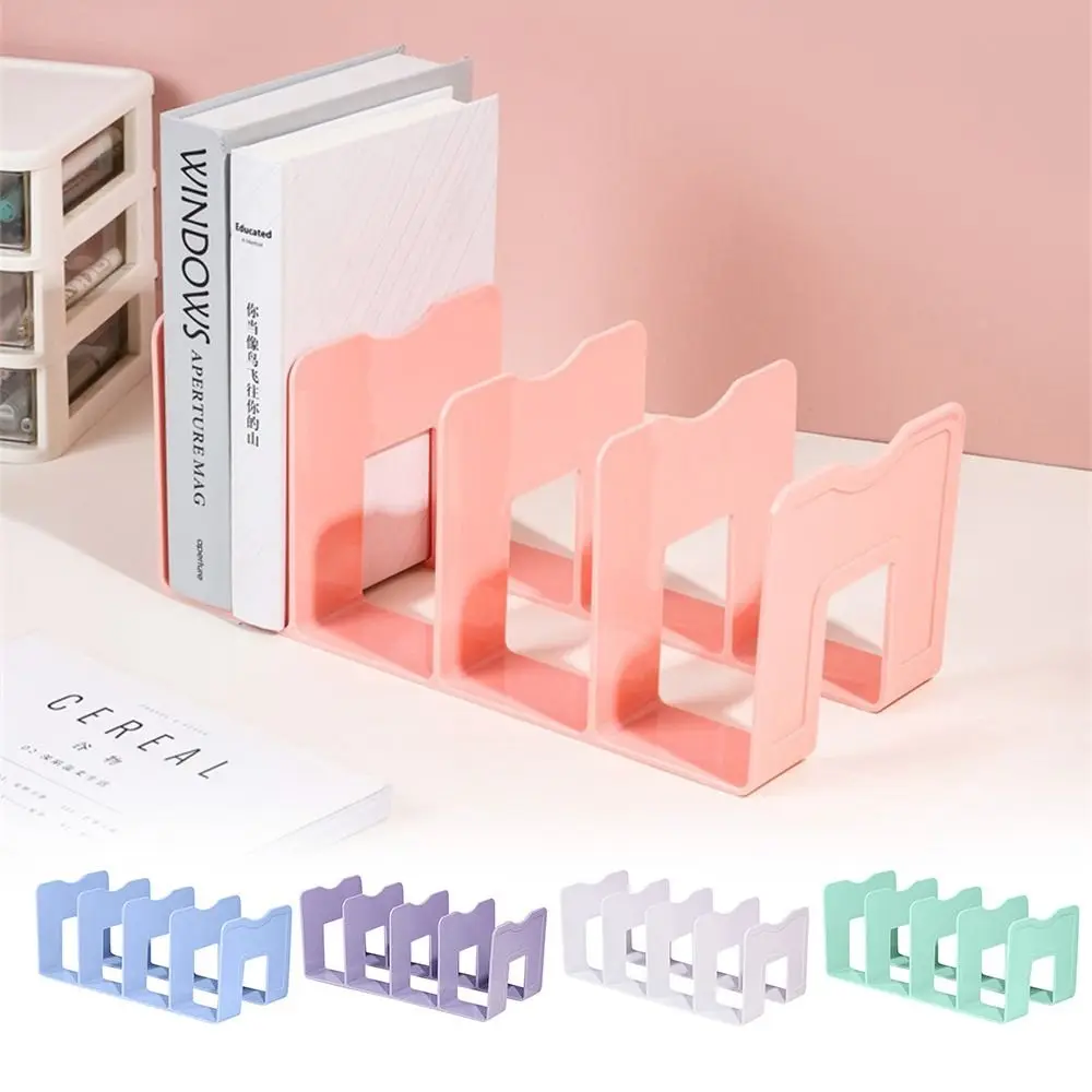 Durable Plastic Bookends 4 Grid Colorful Divided Book Stand Large Capacity Desktop Book Holder Student Supplies
Durable Plastic Bookends 4 Grid Colorful Divided Book Stand Large Capacity Desktop Book Holder Student Supplies