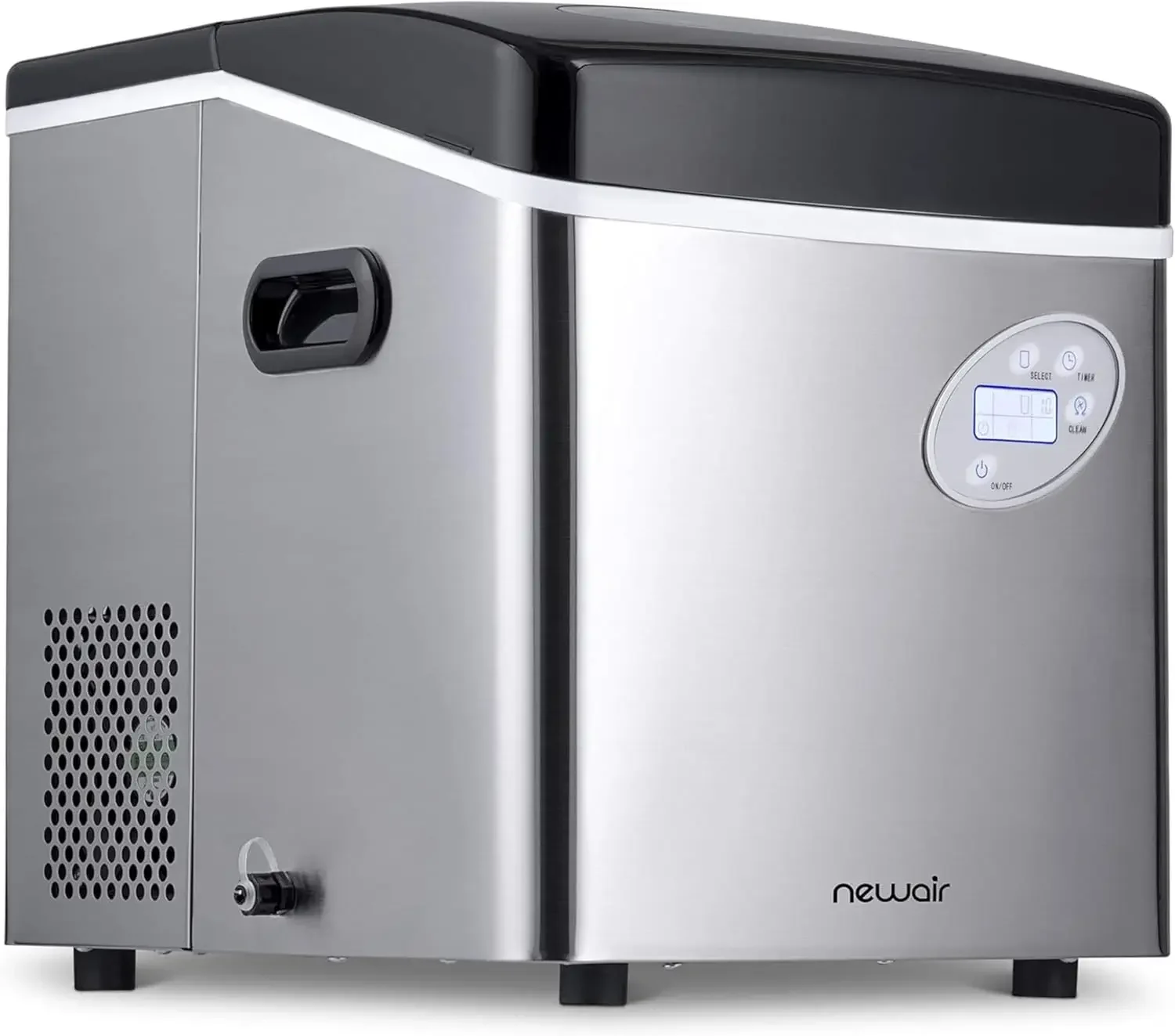 50 lb Countertop Ice Maker Portable Bullet Ice Machine 12 Cubes in 7 Minutes 3 Ice Sizes Stainless Steel Self Cleaning BPA Free
50 lb Countertop Ice Maker Portable Bullet Ice Machine 12 Cubes in 7 Minutes 3 Ice Sizes Stainless Steel Self Cleaning BPA Free