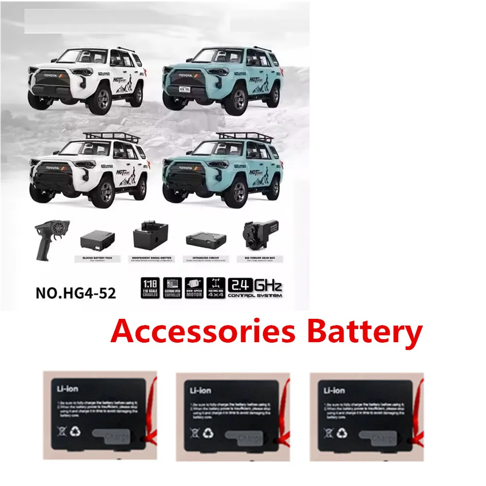 HG4-52 RC Автомобильный аккумулятор 7,4 В 600 мАч Оригинальные аксессуары HG4-52 RC Автозапчасти
HG4-52 RC Автомобильный аккумулятор 7,4 В 600 мАч Оригинальные аксессуары HG4-52 RC Автозапчасти