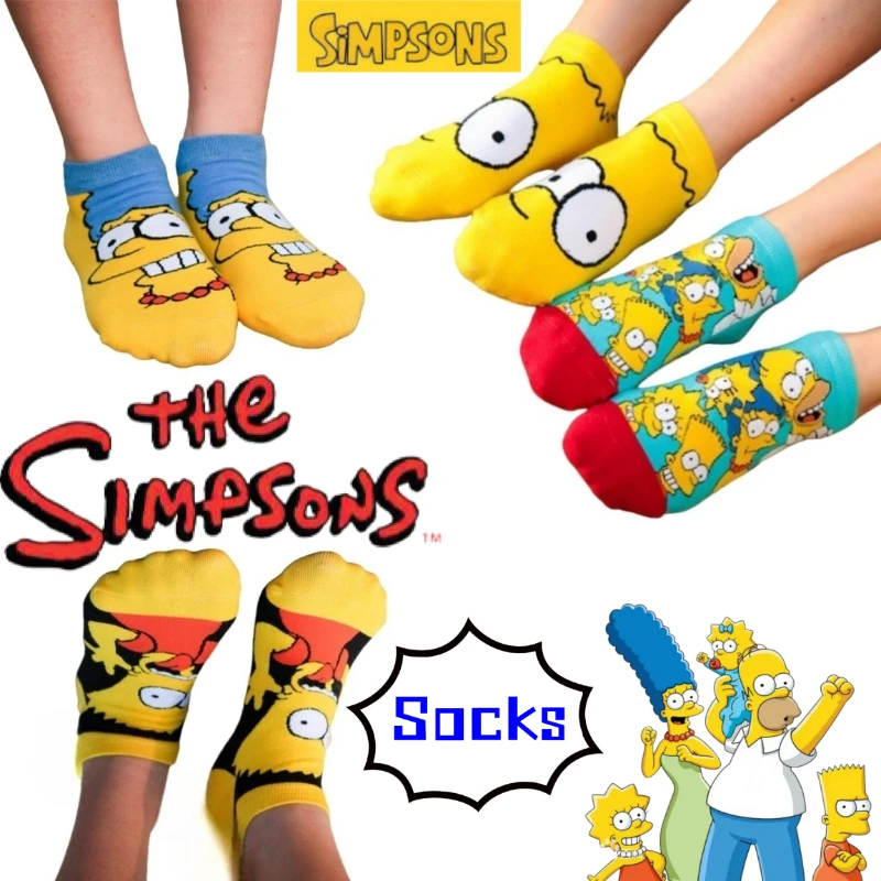 The Simpsons Homer Bart Lisa Anime merchandise cartoon cute socks for boys and girls soft and comfortable casual short socks
The Simpsons Homer Bart Lisa Anime merchandise cartoon cute socks for boys and girls soft and comfortable casual short socks