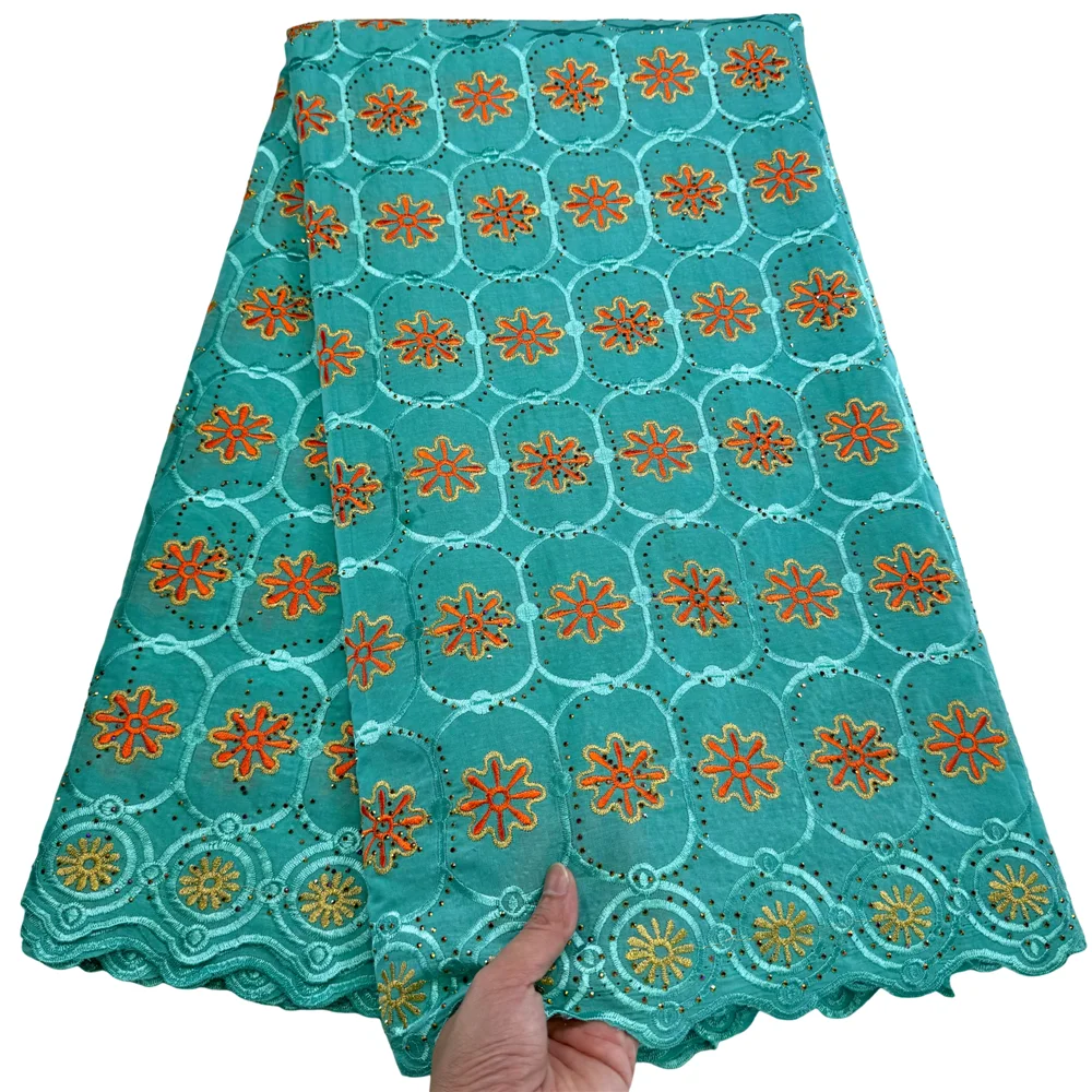 Hot Sales Swiss Voile Lace in Switzerland With Stones High Quality African 100% Cotton Lace Fabric For Dresses Sewing 23A115
Hot Sales Swiss Voile Lace in Switzerland With Stones High Quality African 100% Cotton Lace Fabric For Dresses Sewing 23A115