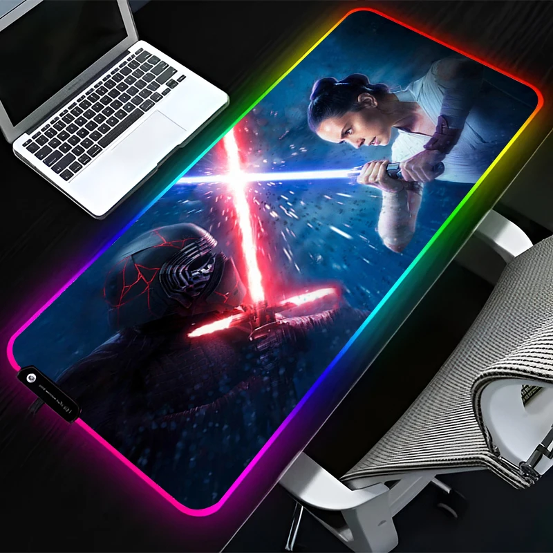 LED Mouse Pad Star Wars Rey Skywalker HD Large Game RGB Mousepad Computer Keyboard Office Desk Pad Laptop Desktop Accessories
LED Mouse Pad Star Wars Rey Skywalker HD Large Game RGB Mousepad Computer Keyboard Office Desk Pad Laptop Desktop Accessories