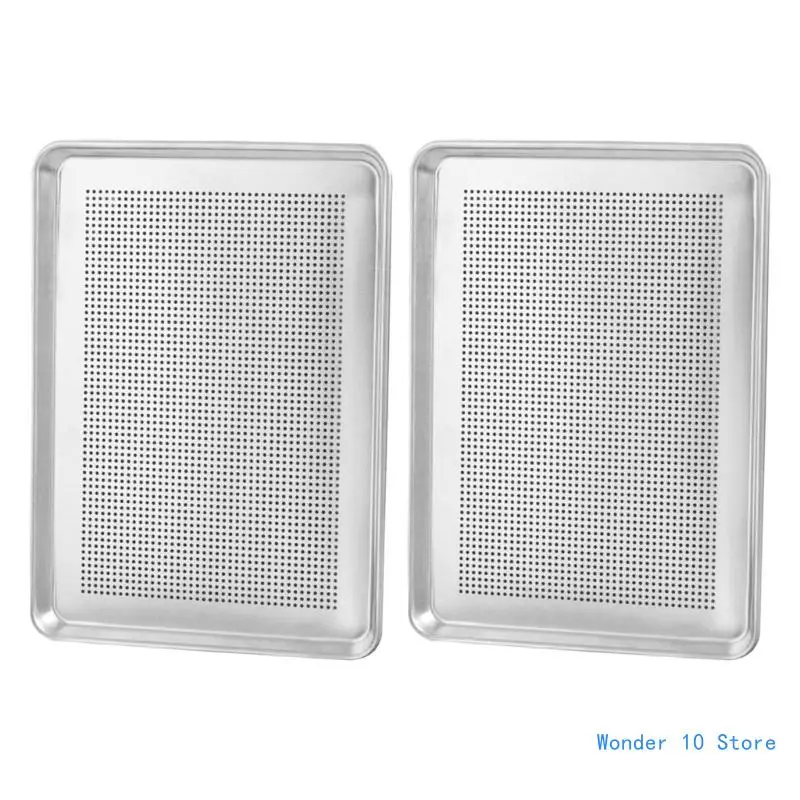 2Pcs Aluminum Sheet Pans Commercial Bakeries Cake Buns Pans Bakings Tray Large Pizza Pans Nonstick Cookie Bakings Sheet
2Pcs Aluminum Sheet Pans Commercial Bakeries Cake Buns Pans Bakings Tray Large Pizza Pans Nonstick Cookie Bakings Sheet