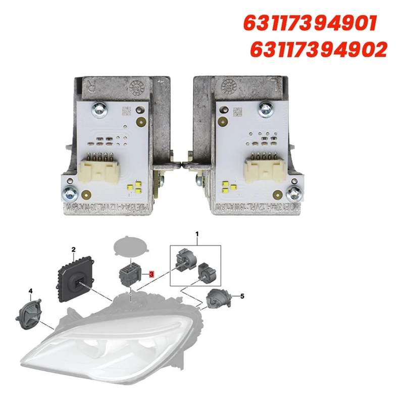 1Pair White Light Headlight LED Angel Eye DRL Modules For BMW 6 Series F06 F12 F13 LCI 2014-2018 63117394901 63117394902
1Pair White Light Headlight LED Angel Eye DRL Modules For BMW 6 Series F06 F12 F13 LCI 2014-2018 63117394901 63117394902