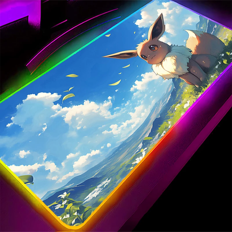 Anime RGB Mouse Pad Pokemon Eevee Gaming Accessories Edge White Gamer xxl Computer Desk Mat Laptop Varmilo LED Keyboard Mousepad
Anime RGB Mouse Pad Pokemon Eevee Gaming Accessories Edge White Gamer xxl Computer Desk Mat Laptop Varmilo LED Keyboard Mousepad
