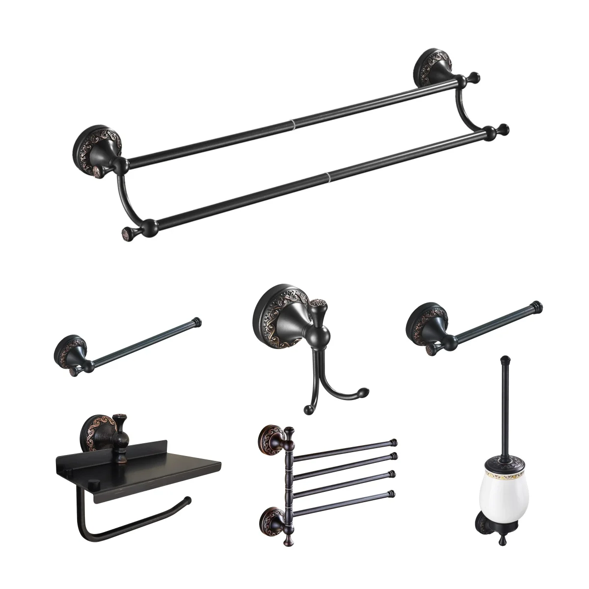 Black Bathroom Towel Holder Towel Hanger Toilet Paper Holder Robe Hook
Black Bathroom Towel Holder Towel Hanger Toilet Paper Holder Robe Hook