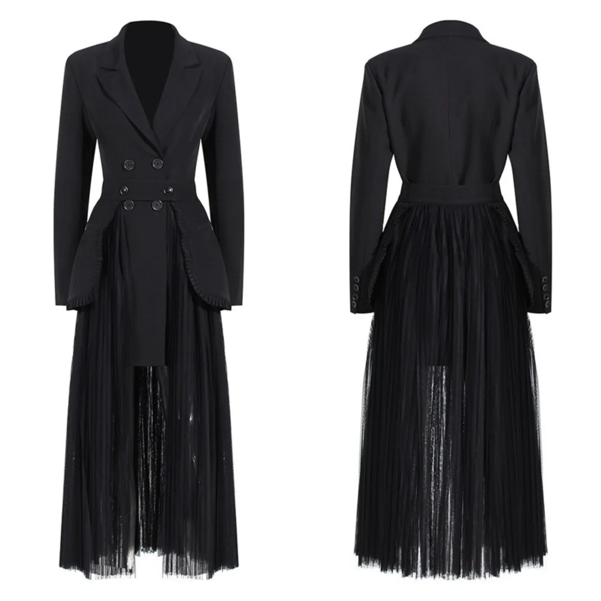 Black Elegant 2 Pieces Women Skirt Suit Set Blazer+Midi Tulle Prom Dress Jacket Outfit Formal Office Lady Wear Coat In Stock
Black Elegant 2 Pieces Women Skirt Suit Set Blazer+Midi Tulle Prom Dress Jacket Outfit Formal Office Lady Wear Coat In Stock