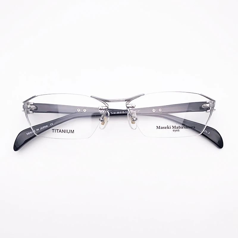 Belight Optical Japan Design Titanium with Acetate Rimless Frame Men Prescription Eyeglasses Spring Hinge Eyewear MF1141
Belight Optical Japan Design Titanium with Acetate Rimless Frame Men Prescription Eyeglasses Spring Hinge Eyewear MF1141