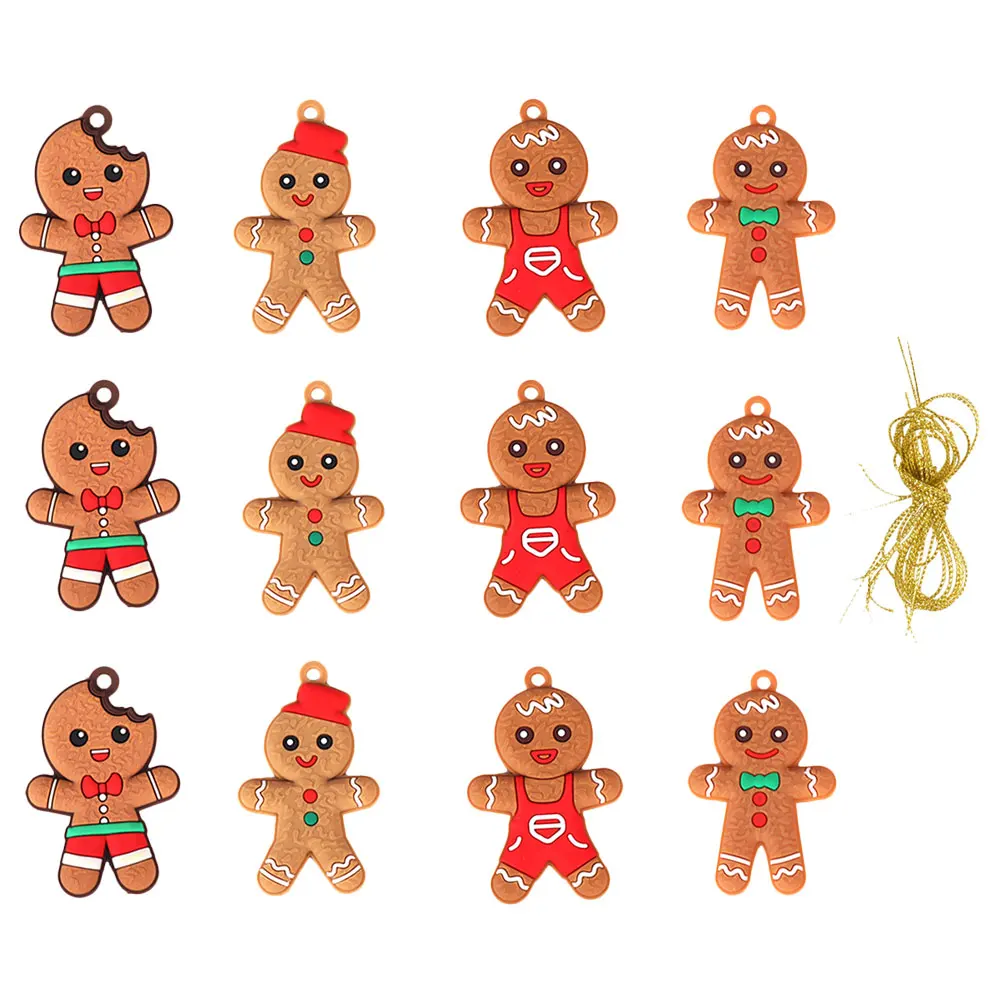 12pcs Christmas Tree Decorations Gingerbread Man Hanging Ornaments DIY Party Home Xmas Supplies Festival Decorative Items
12pcs Christmas Tree Decorations Gingerbread Man Hanging Ornaments DIY Party Home Xmas Supplies Festival Decorative Items