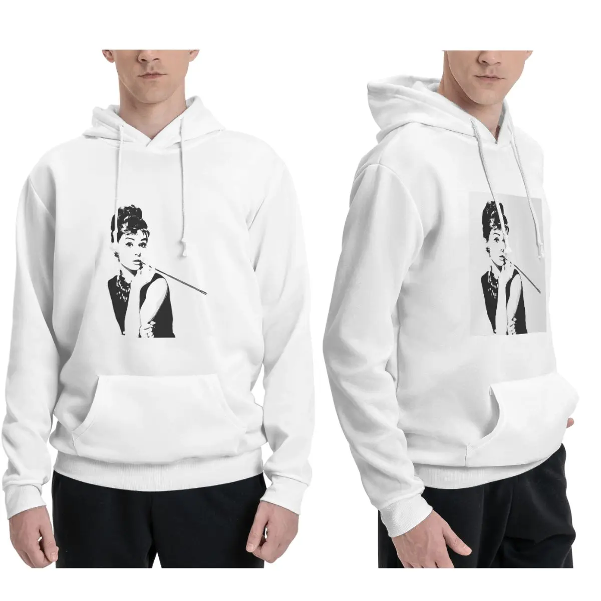 Толстовки с портретом Одри Хепберн для мужчин и женщин, повседневный пуловер, толстовки, модная одежда с длинными рукавами, осень-зима
Толстовки с портретом Одри Хепберн для мужчин и женщин, повседневный пуловер, толстовки, модная одежда с длинными рукавами, осень-зима