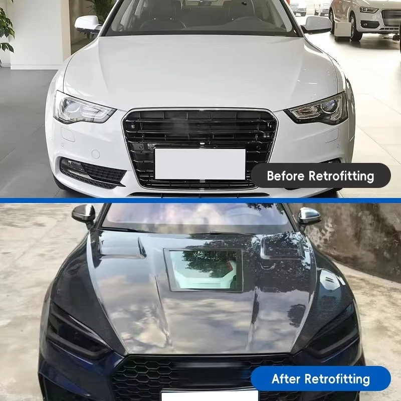 Carbon Fiber Transparent Engine Hood for A5 2017-2024 New Condition Bolt-On Installation 1 Year Warranty
Carbon Fiber Transparent Engine Hood for A5 2017-2024 New Condition Bolt-On Installation 1 Year Warranty