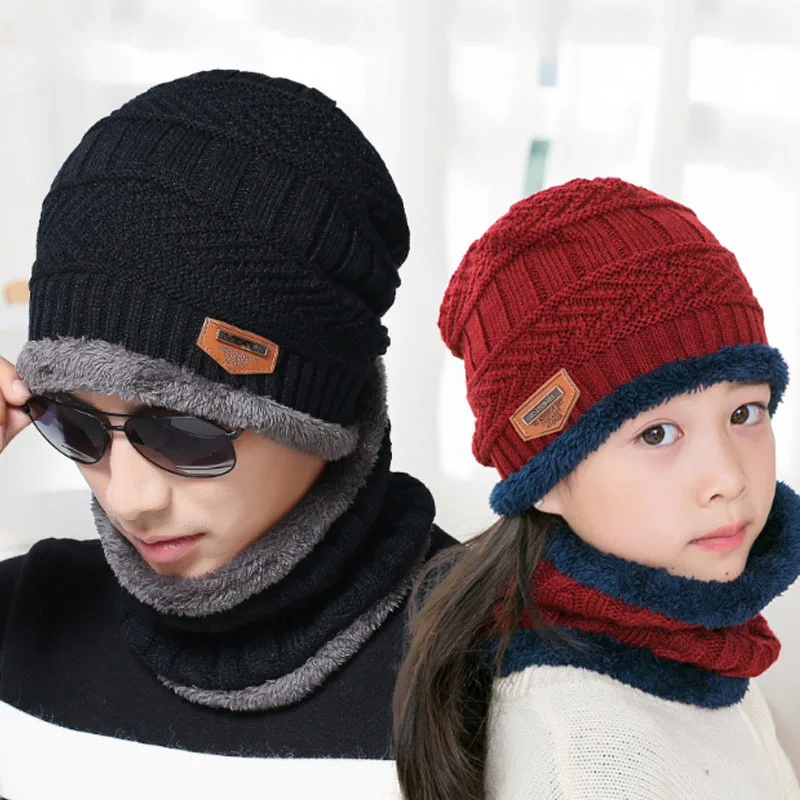 Winter Plush Hat Parent-child knitted Necklaces scarf Two-piece of Ear Protector Woolen beanies Riding Windproof Warm Men&Women
Winter Plush Hat Parent-child knitted Necklaces scarf Two-piece of Ear Protector Woolen beanies Riding Windproof Warm Men&Women