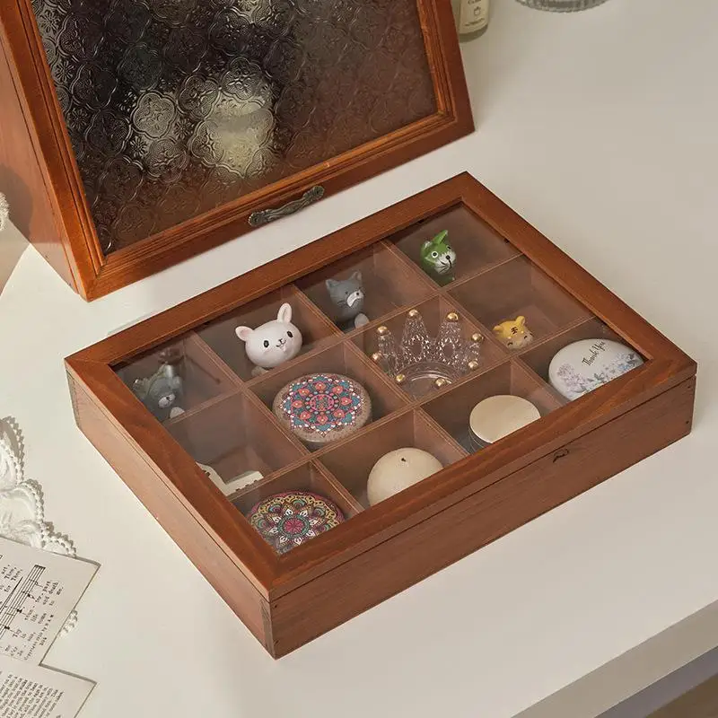 Retro Wooden Jewelry Box with Transparent Dustproof Cover Chinese Style Storage Organizer for Valuables And Accessories
Retro Wooden Jewelry Box with Transparent Dustproof Cover Chinese Style Storage Organizer for Valuables And Accessories