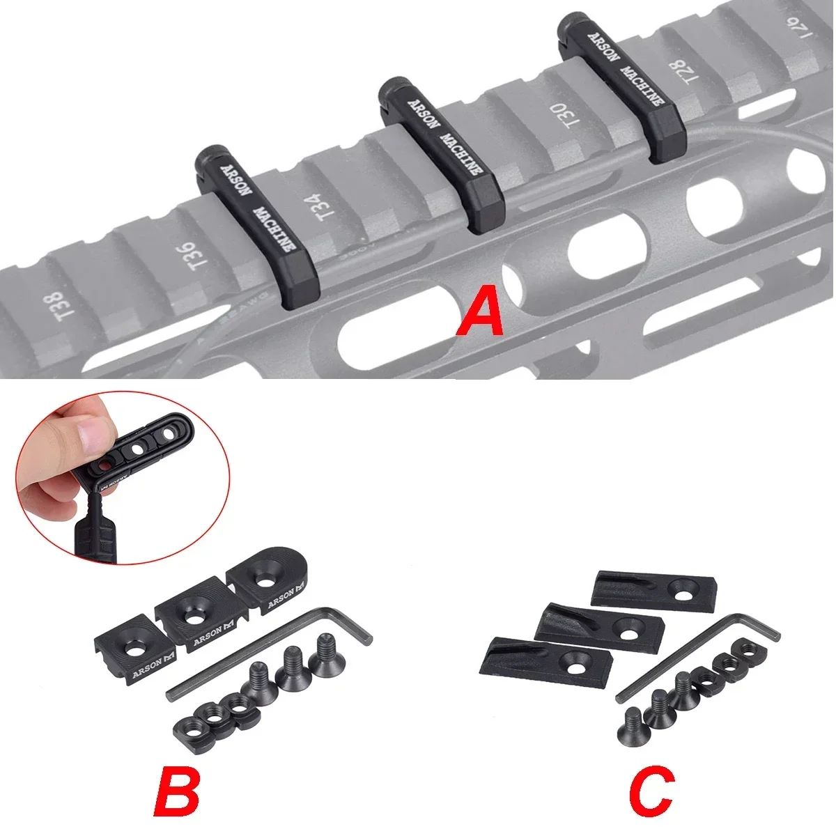 WireGuide System 20mm Picatinny Cable Management Wires Clamp For SureFire M300 M600 DBAL-A2 PEQ15 Flashlight Remote Switch Clip
WireGuide System 20mm Picatinny Cable Management Wires Clamp For SureFire M300 M600 DBAL-A2 PEQ15 Flashlight Remote Switch Clip