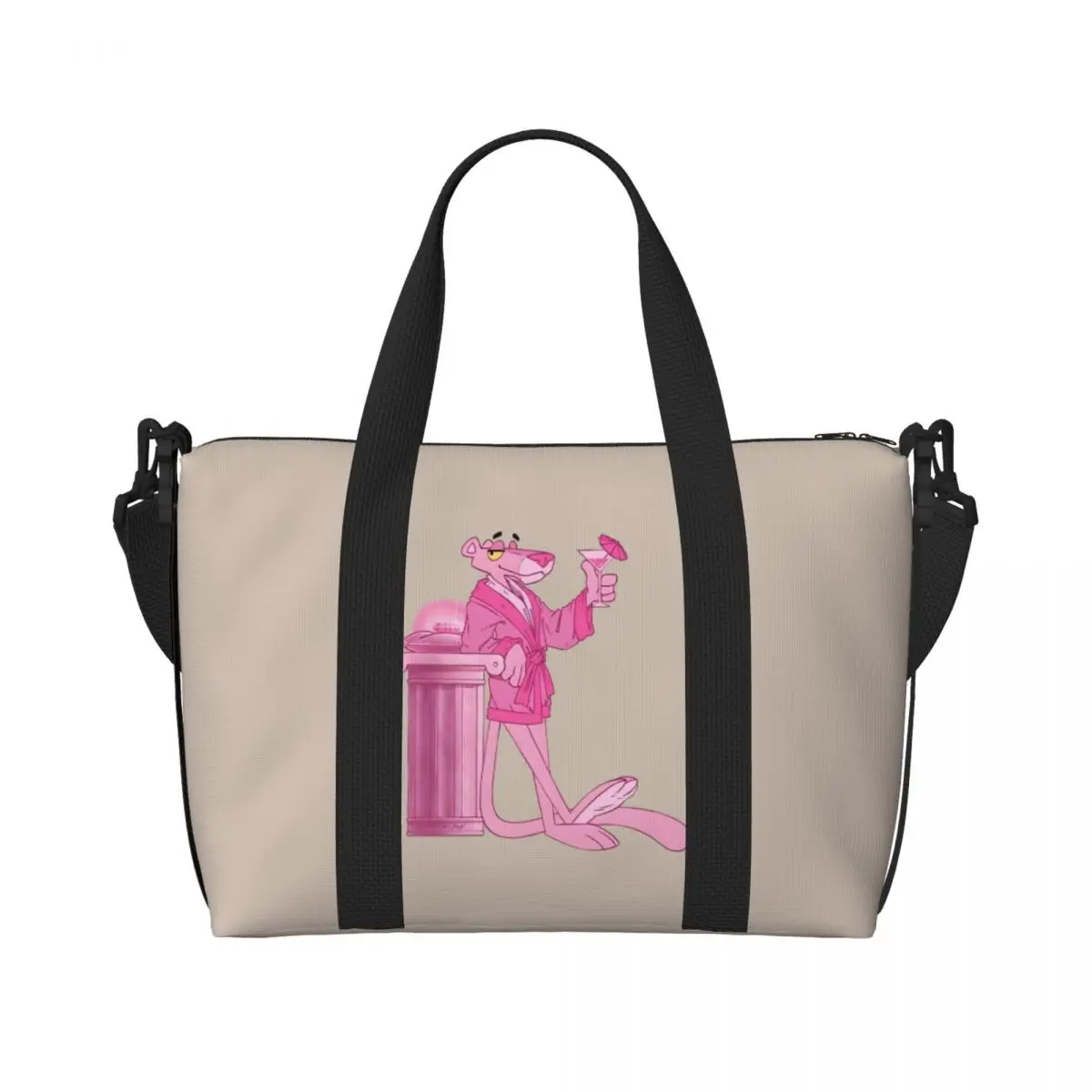 Custom P-Panthered Beach Tote Bag for Women Cartoons Large Compartment Gym Beach Travel Bags
Custom P-Panthered Beach Tote Bag for Women Cartoons Large Compartment Gym Beach Travel Bags
