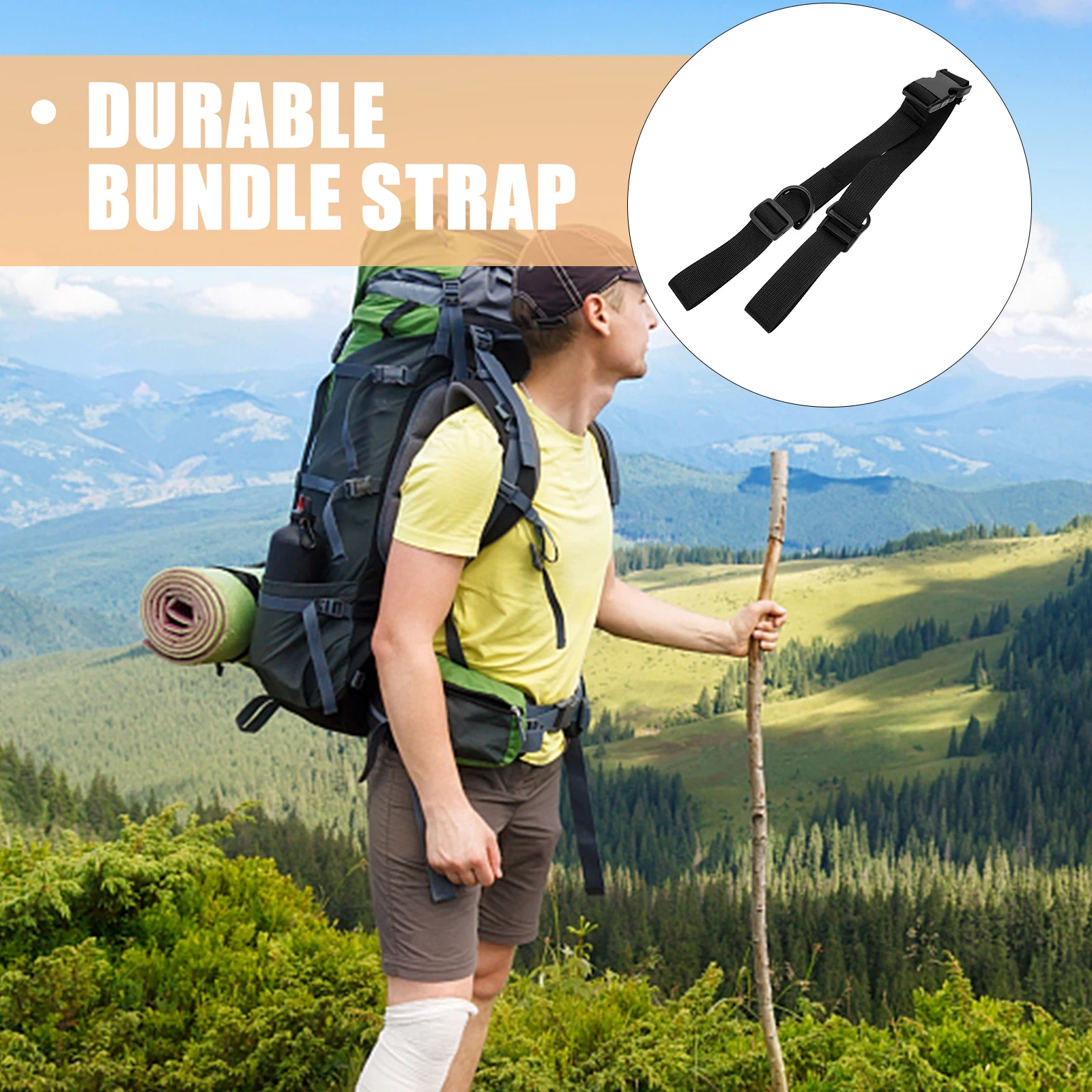 2pcs Heavy Duty Lashing Tie-Down Straps Secure Bundle Straps For Backpacks Golf Cart Bags Cargo Fixing Adjustable Thickened
2pcs Heavy Duty Lashing Tie-Down Straps Secure Bundle Straps For Backpacks Golf Cart Bags Cargo Fixing Adjustable Thickened