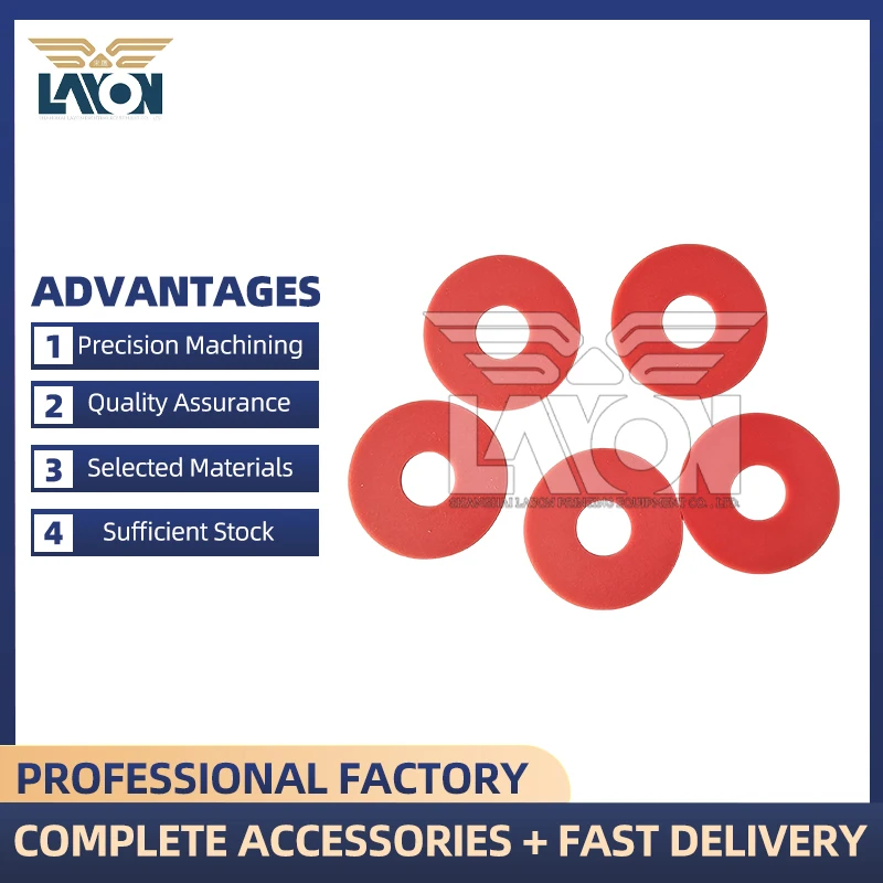 LAYON 100pcs Rubber Sucker Disc 38x13mm for HD Printing Machine -Red 0.8mm /1mm Thick Spare Parts 66.028.406
LAYON 100pcs Rubber Sucker Disc 38x13mm for HD Printing Machine -Red 0.8mm /1mm Thick Spare Parts 66.028.406