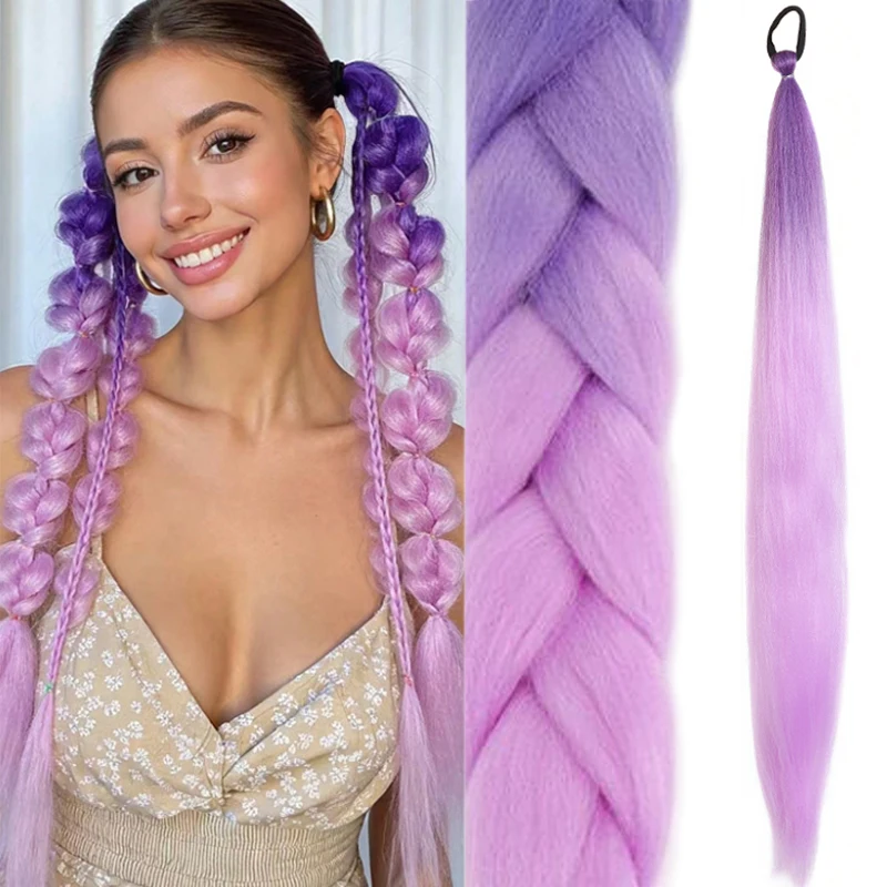 1pcs Ombre Jumbo Braiding Ponytail , 26-Inch Synthetic Hair with Elastic Band - Perfect for Festivals
1pcs Ombre Jumbo Braiding Ponytail , 26-Inch Synthetic Hair with Elastic Band - Perfect for Festivals