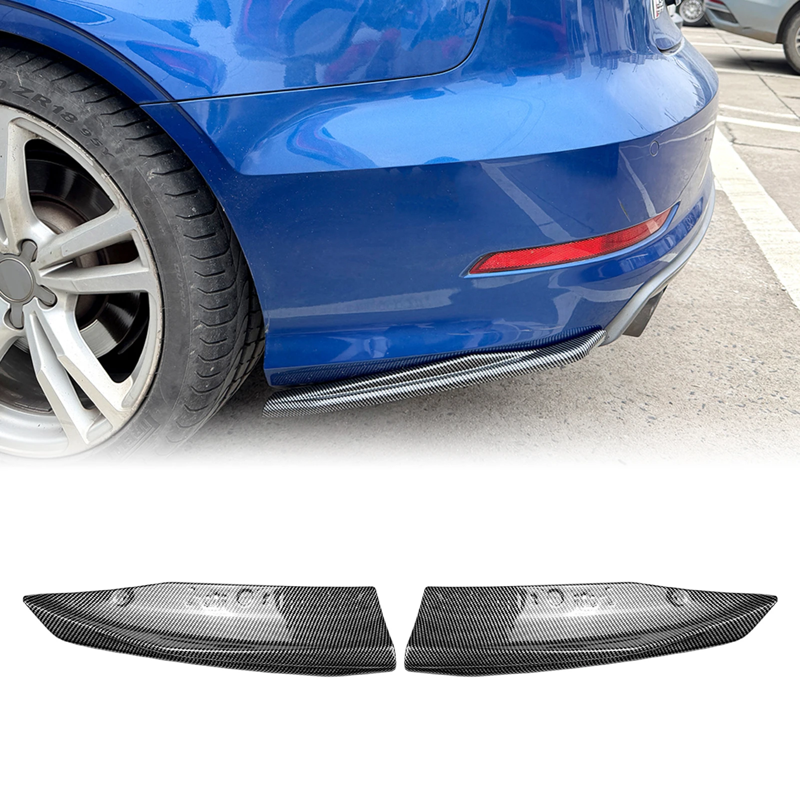 Rear Bumper Side Spoiler Air Vent Cover Gloss Black/Carbon Look Splitter Canard For Audi A3 S3 8V Sline 2013-2016 Sedan 4 Door
Rear Bumper Side Spoiler Air Vent Cover Gloss Black/Carbon Look Splitter Canard For Audi A3 S3 8V Sline 2013-2016 Sedan 4 Door