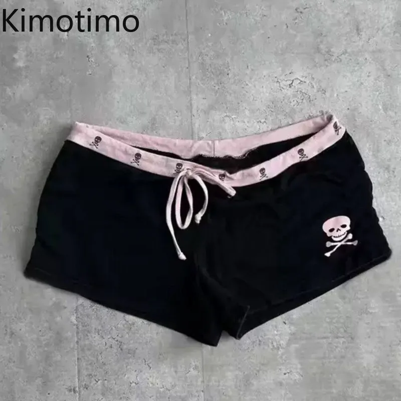 Kimotimo Harajuku Skull Print Shorts Women Vintage Y2k Drawstring Low Waist Slim Pant Gothic Street Spicy Girl Streetwear Summer
Kimotimo Harajuku Skull Print Shorts Women Vintage Y2k Drawstring Low Waist Slim Pant Gothic Street Spicy Girl Streetwear Summer