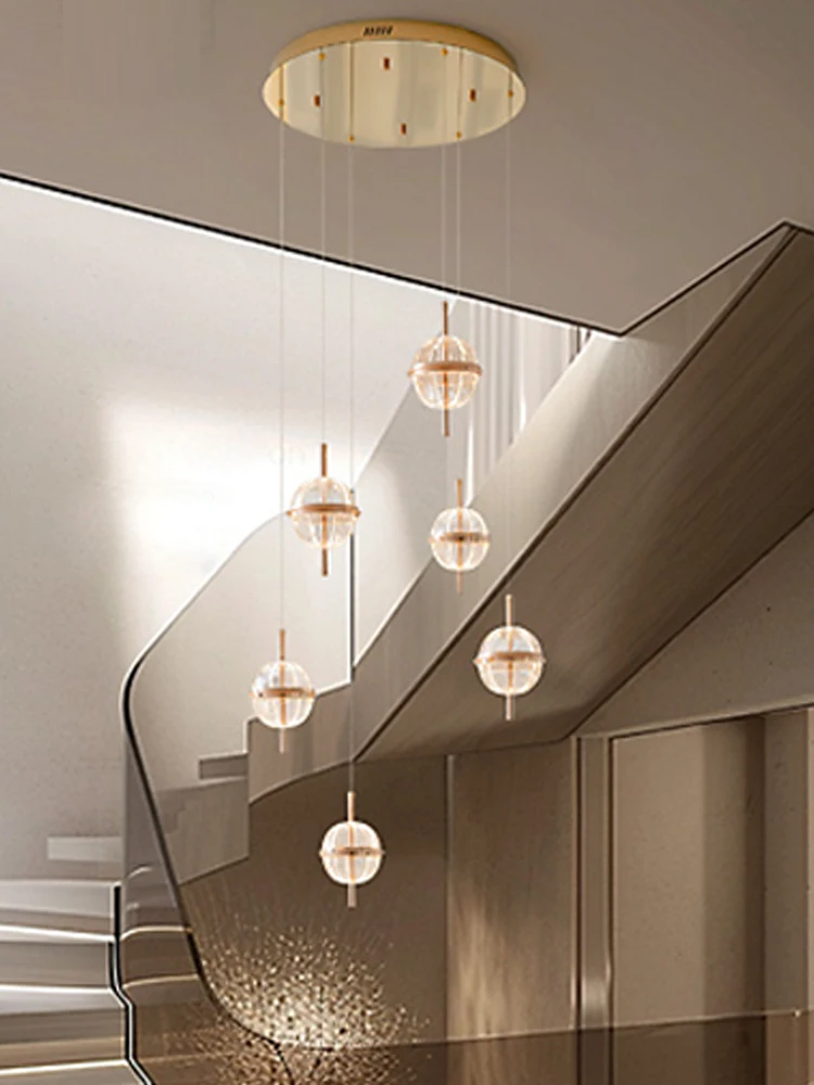 Designer Lighting Modern LED Chandelier Luxury Circular Staircase Pendant Lamp Living Room Hanging Lamp Villa Bedroom Chandelier
Designer Lighting Modern LED Chandelier Luxury Circular Staircase Pendant Lamp Living Room Hanging Lamp Villa Bedroom Chandelier