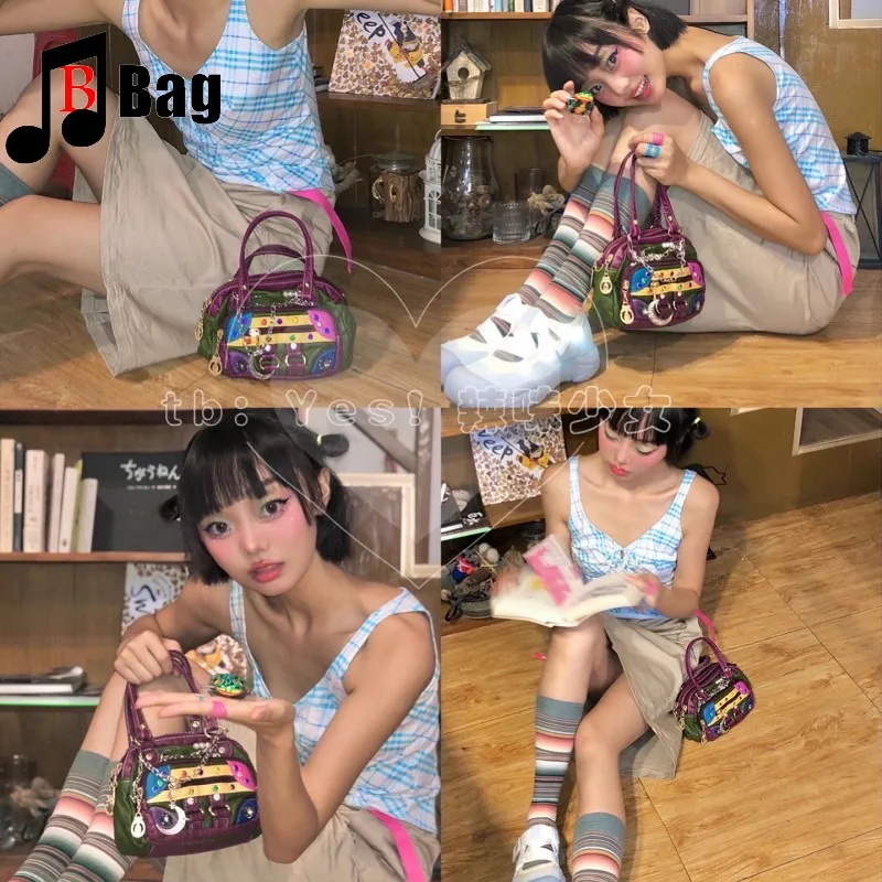 Y2K Spice Girl Vintage Personality Handbag Japanese/Korean Subculture Women's Retro Soft Leather Chain Playful Messenger bag
Y2K Spice Girl Vintage Personality Handbag Japanese/Korean Subculture Women's Retro Soft Leather Chain Playful Messenger bag