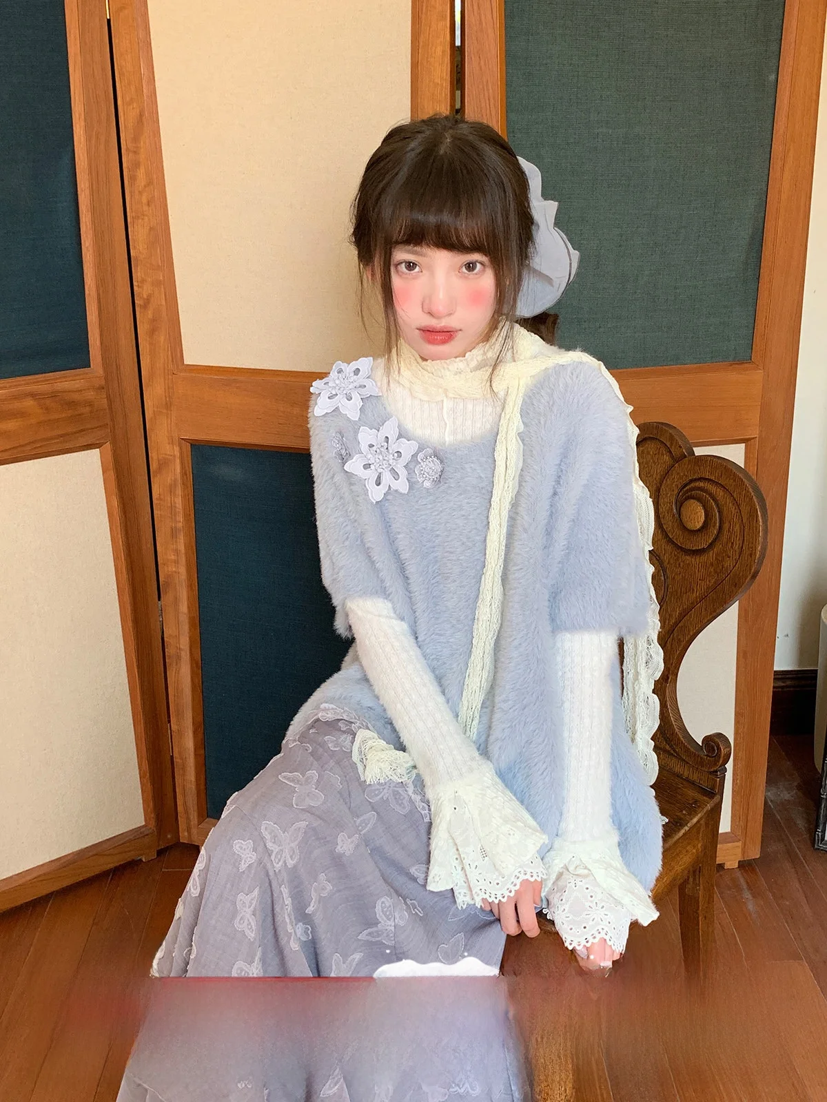 Sweet Sle кружевной вязаный свитер комплект женский свободный марлевый осенний кружевной свитер Faion Aosphere Sense подол комплект
Sweet Sle кружевной вязаный свитер комплект женский свободный марлевый осенний кружевной свитер Faion Aosphere Sense подол комплект