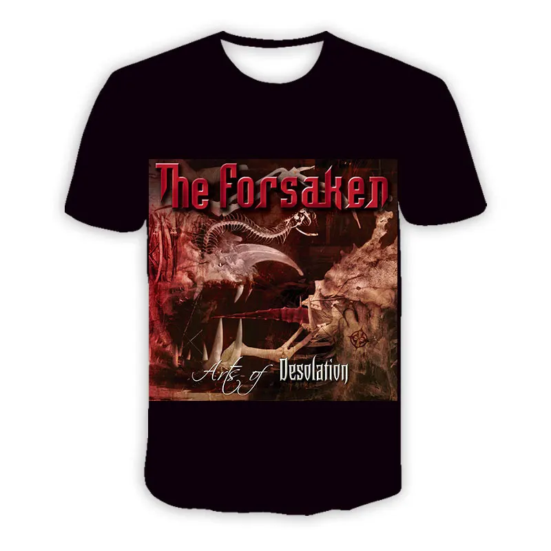 Новые модные женские/мужские повседневные футболки с 3D принтом группы THE FORSAKEN, футболки в стиле хип-хоп, топы в стиле Харадзюку, одежда
Новые модные женские/мужские повседневные футболки с 3D принтом группы THE FORSAKEN, футболки в стиле хип-хоп, топы в стиле Харадзюку, одежда