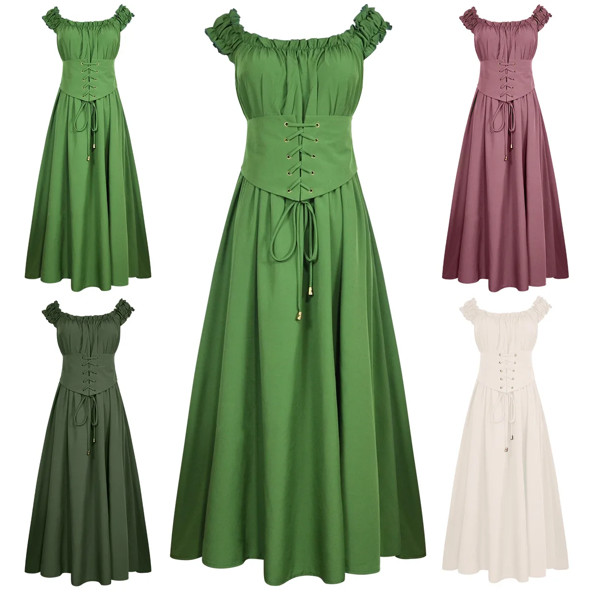 Renaissance Medieval Party Tight Dress Dance Event Cosplay Costumes Halloween Party Performance Clothes for Adults
Renaissance Medieval Party Tight Dress Dance Event Cosplay Costumes Halloween Party Performance Clothes for Adults