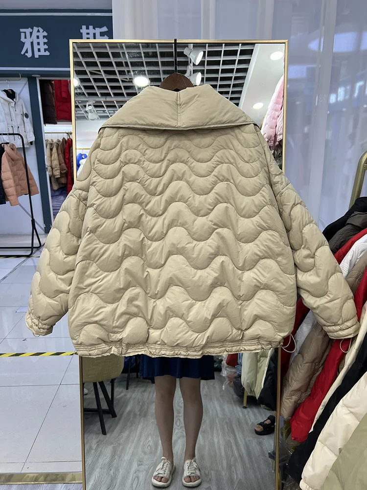 Jacket 2023 Korean New Women Winter Puffer Casual Loose Stand Collar Long Sleeves Female White Duck Down Parkas Outwear
Jacket 2023 Korean New Women Winter Puffer Casual Loose Stand Collar Long Sleeves Female White Duck Down Parkas Outwear