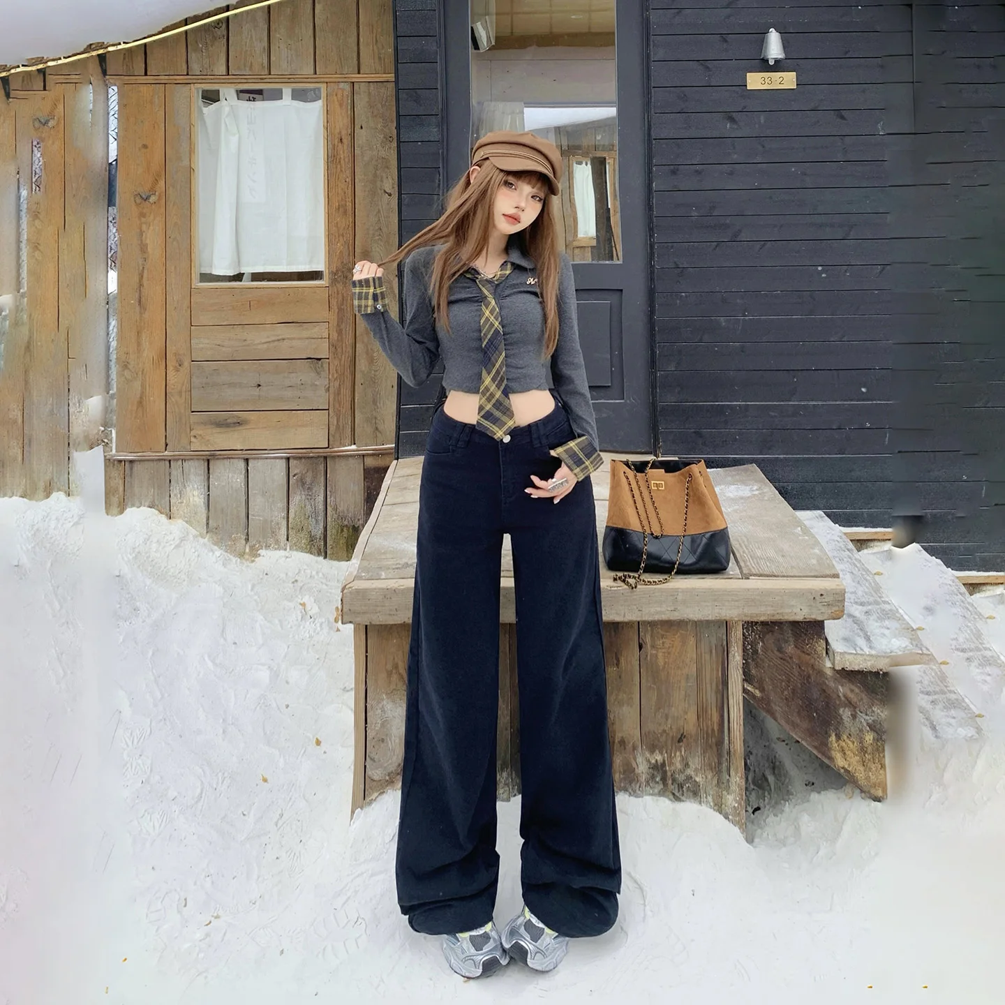 Женские брюки Y2K: джинсы-багги на флисовой подкладке, винтажные, с высокой талией, свободные, широкие штанины, прямой крой, новинка зимы
Женские брюки Y2K: джинсы-багги на флисовой подкладке, винтажные, с высокой талией, свободные, широкие штанины, прямой крой, новинка зимы