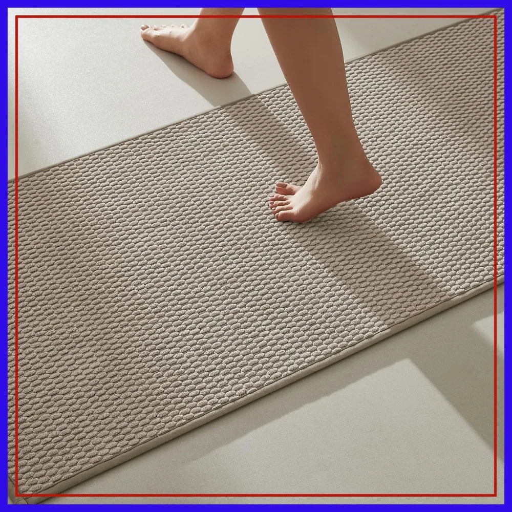 Quick Dry Bathroom Runner Rug, 24x60 Non Slip Low Pile, Thin Washable Mat
Quick Dry Bathroom Runner Rug, 24x60 Non Slip Low Pile, Thin Washable Mat