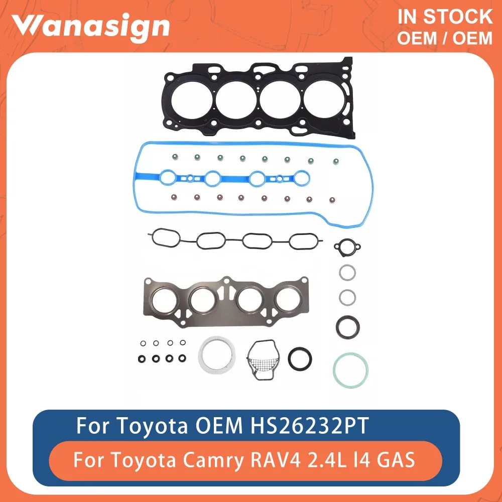 Engine Full Head Gasket Set Fit 2.4 L For Toyota Camry RAV4 2AZFE 2AZFXE LAX 2.4L 16v L4 GAS 2000-2024 HS26232PT
Engine Full Head Gasket Set Fit 2.4 L For Toyota Camry RAV4 2AZFE 2AZFXE LAX 2.4L 16v L4 GAS 2000-2024 HS26232PT