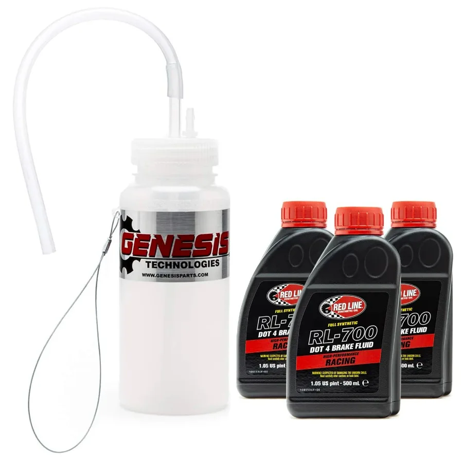 RL700 High Performance Racing DOT 4 Brake Fluid 3 Bottles with Genesis Brake Bleeder Bottle
RL700 High Performance Racing DOT 4 Brake Fluid 3 Bottles with Genesis Brake Bleeder Bottle