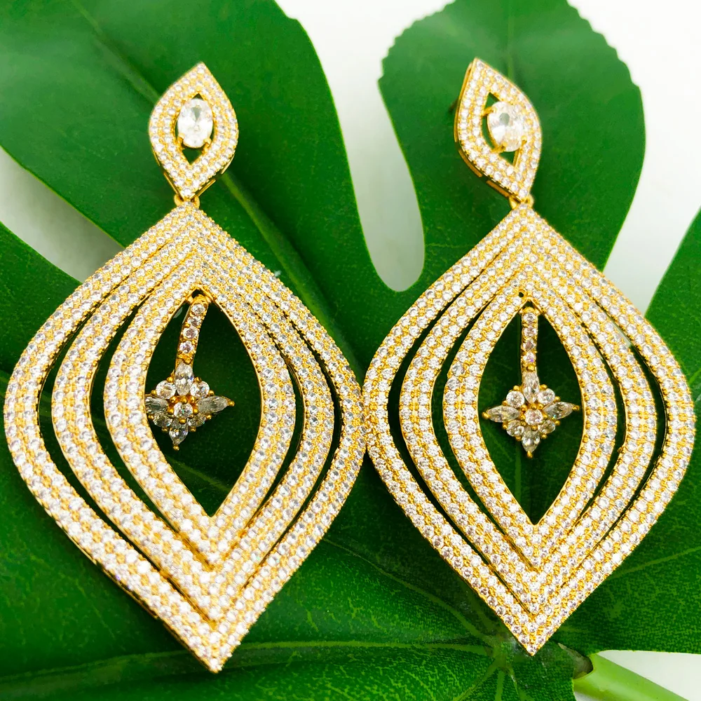 Missvikki Earrings Hot Micro Cubic Zirconia Pave Women Wedding Bridal Engagement Jewelry Party Gift Luxury Big Pendant Earrings
Missvikki Earrings Hot Micro Cubic Zirconia Pave Women Wedding Bridal Engagement Jewelry Party Gift Luxury Big Pendant Earrings