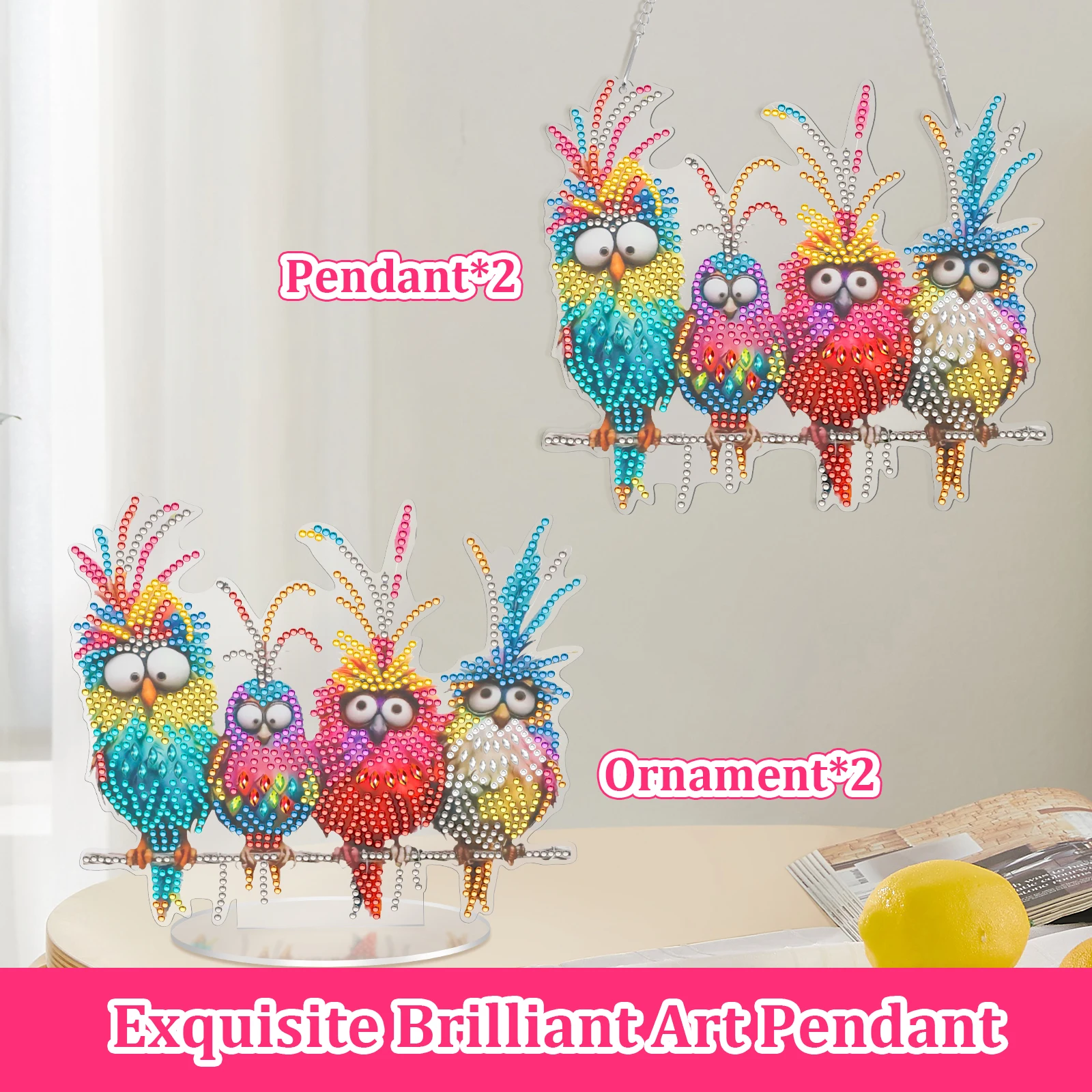 Diamond Art Kit Decorative Rhinestone Painting Kit for Home DIY Acrylic Wall Hanging Ornament for Children Adult Beginner
Diamond Art Kit Decorative Rhinestone Painting Kit for Home DIY Acrylic Wall Hanging Ornament for Children Adult Beginner