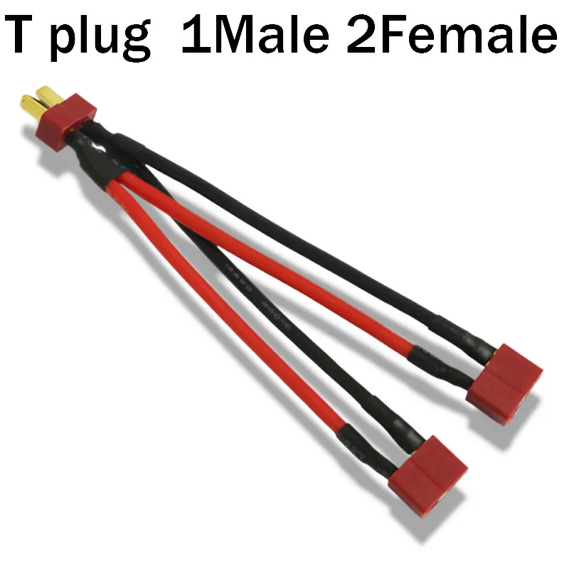 T Plug Harness Parallel Battery Connector Cable For Rc DIY Quadcopte Fixed Wing Model Dual Extension Y Splitter Silicone Wire
T Plug Harness Parallel Battery Connector Cable For Rc DIY Quadcopte Fixed Wing Model Dual Extension Y Splitter Silicone Wire