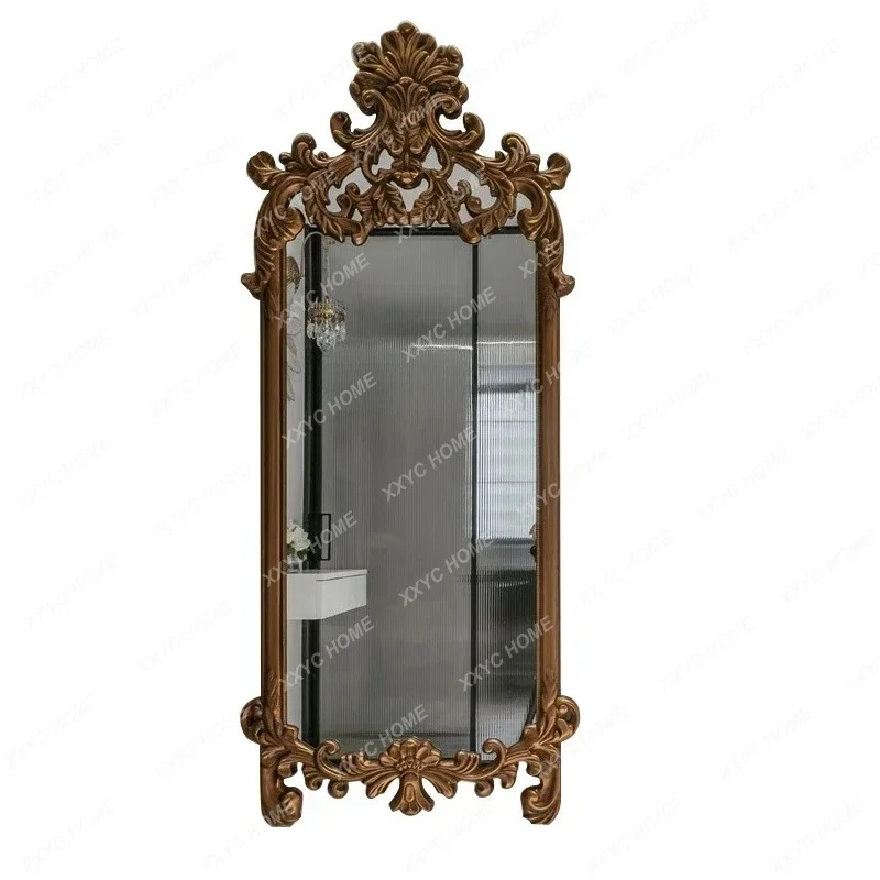 VHHentry entrance mirror wall hanging retro, soft background wall carved mirror against the wall light luxury fitting mirror
VHHentry entrance mirror wall hanging retro, soft background wall carved mirror against the wall light luxury fitting mirror