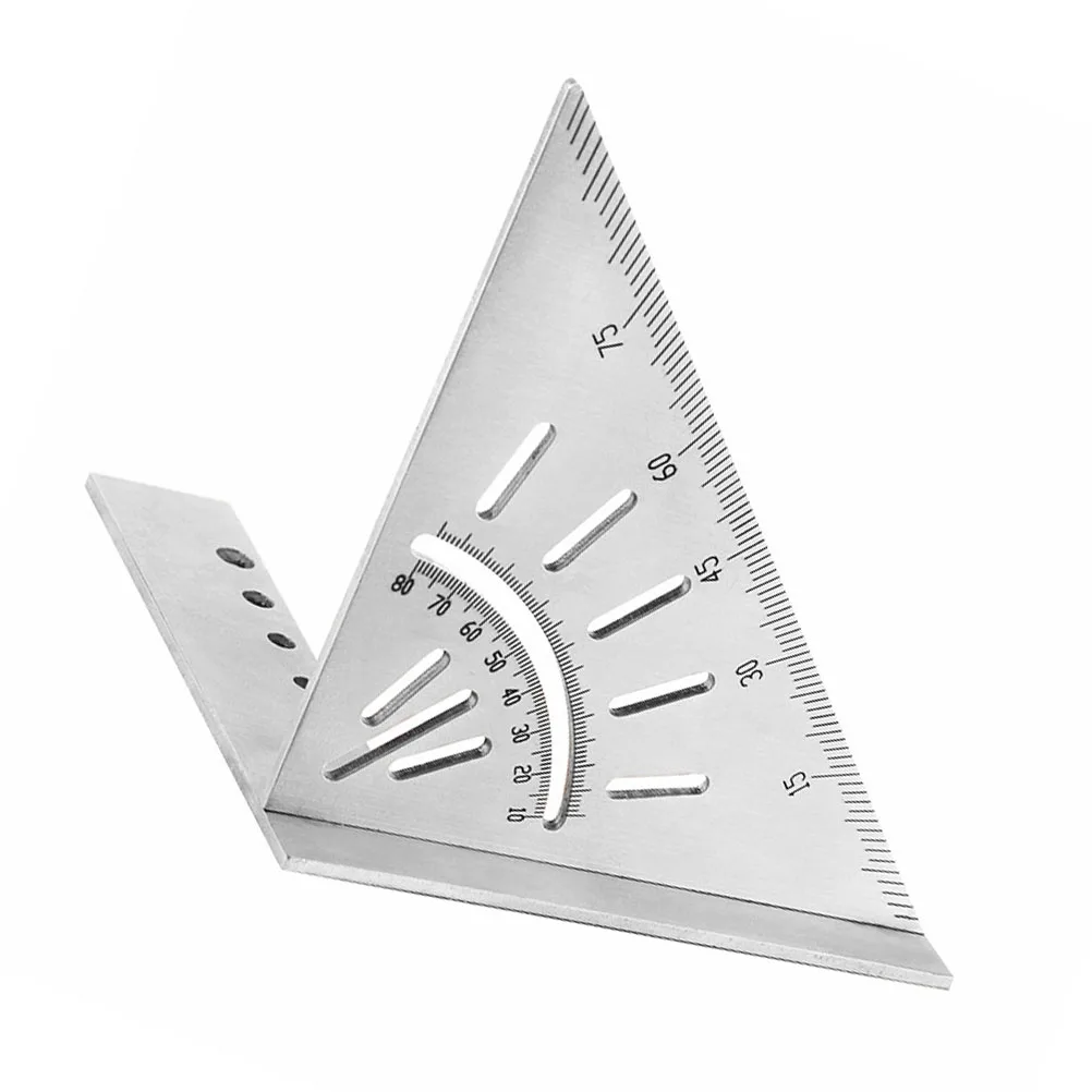Woodworking Scribe Ruler Stainless Steel Triangular Scale Carpentry Tool Marking Gauge 45 90 Degree Angle Home Measuring
Woodworking Scribe Ruler Stainless Steel Triangular Scale Carpentry Tool Marking Gauge 45 90 Degree Angle Home Measuring