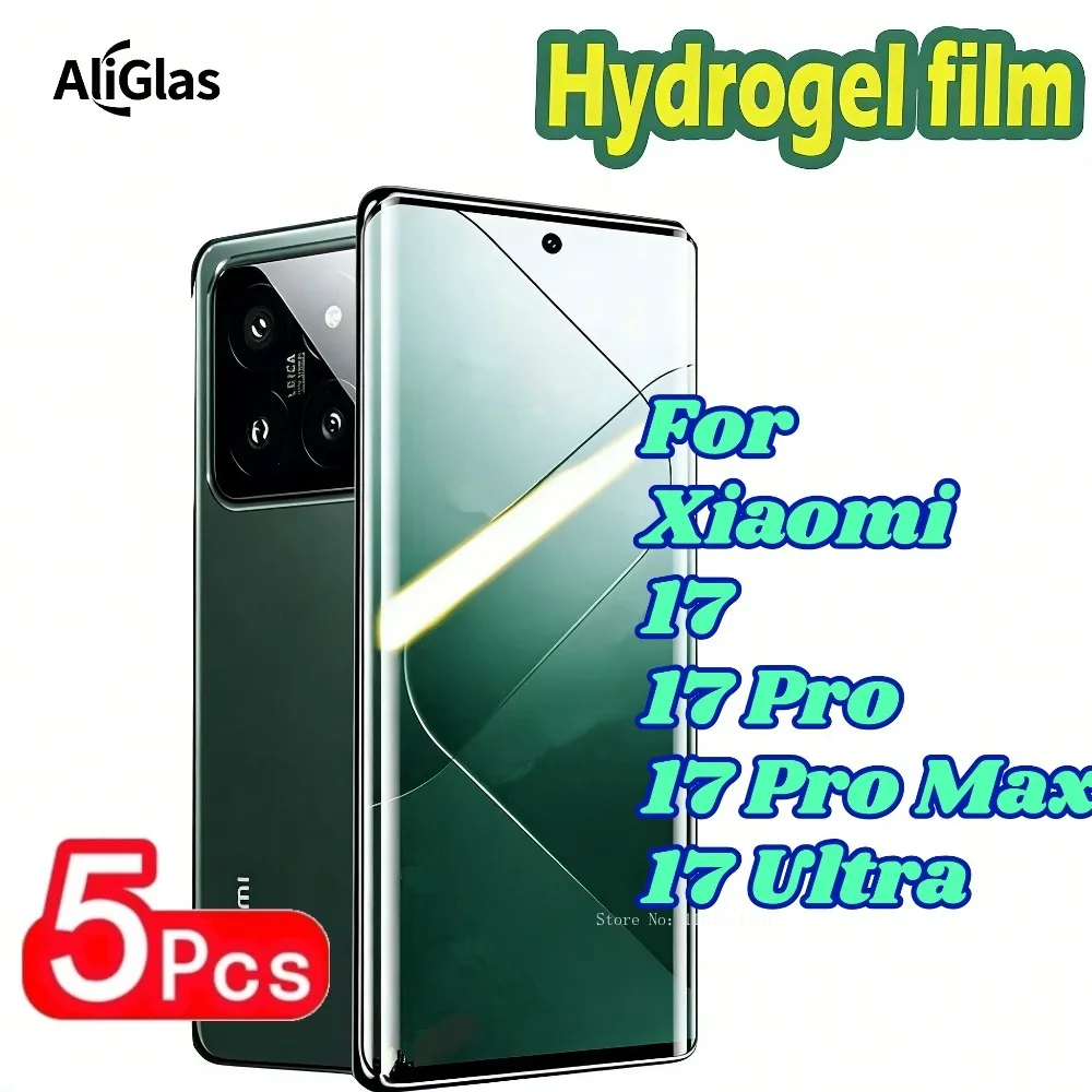 Ультратонкая гидрогелевая пленка для защиты экрана Xiaomi 17, 17 Pro Max, 17 Ultra, 5 штук в упаковке, ультрапрозрачная, из мягкого ТПУ
Ультратонкая гидрогелевая пленка для защиты экрана Xiaomi 17, 17 Pro Max, 17 Ultra, 5 штук в упаковке, ультрапрозрачная, из мягкого ТПУ