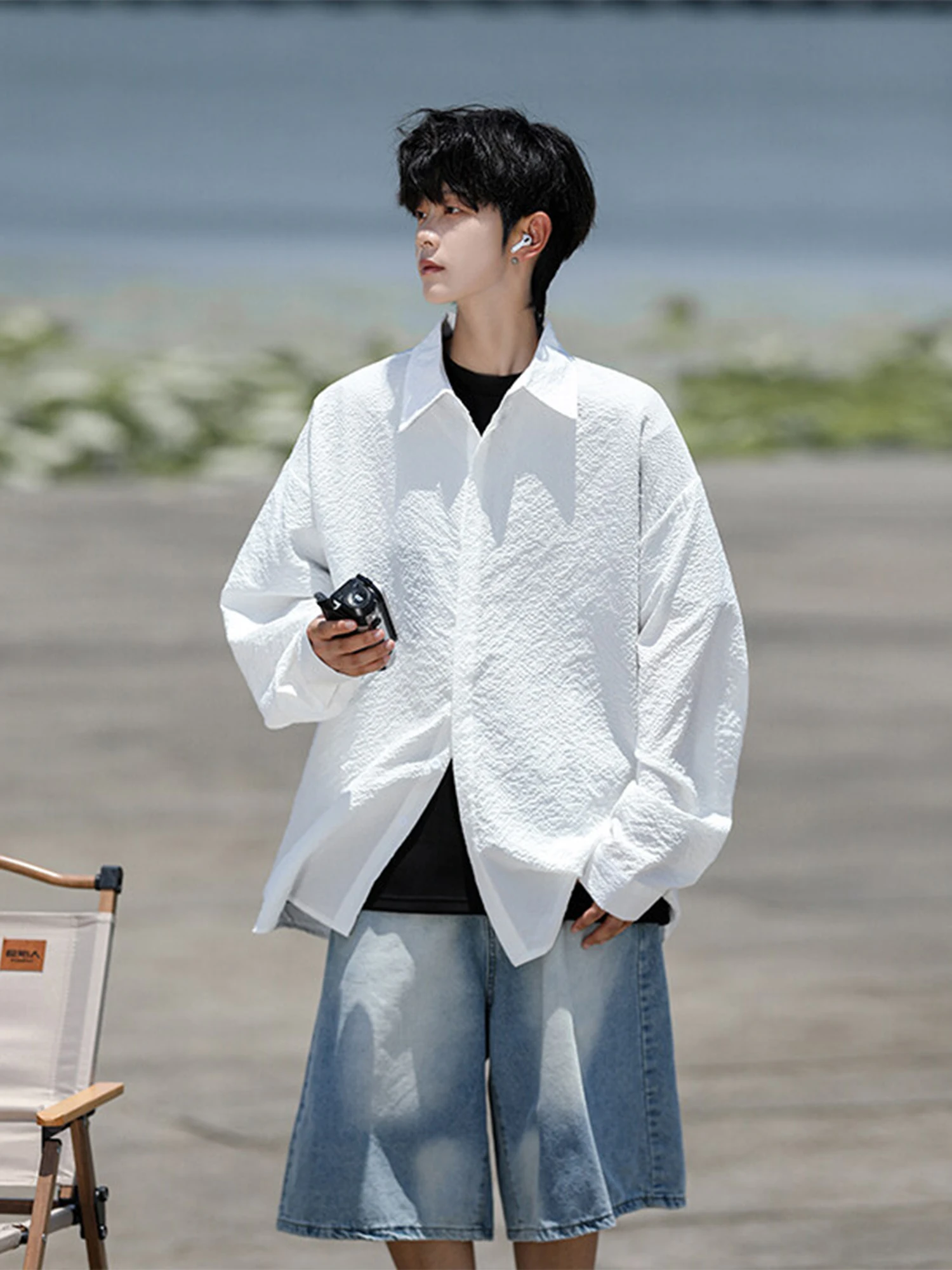 Ice Silk Bubble Shirt Men's Long Sleeve Summer Thin Loose Sun Protection Outerwear Premium Texture Cool Upper Body
Ice Silk Bubble Shirt Men's Long Sleeve Summer Thin Loose Sun Protection Outerwear Premium Texture Cool Upper Body