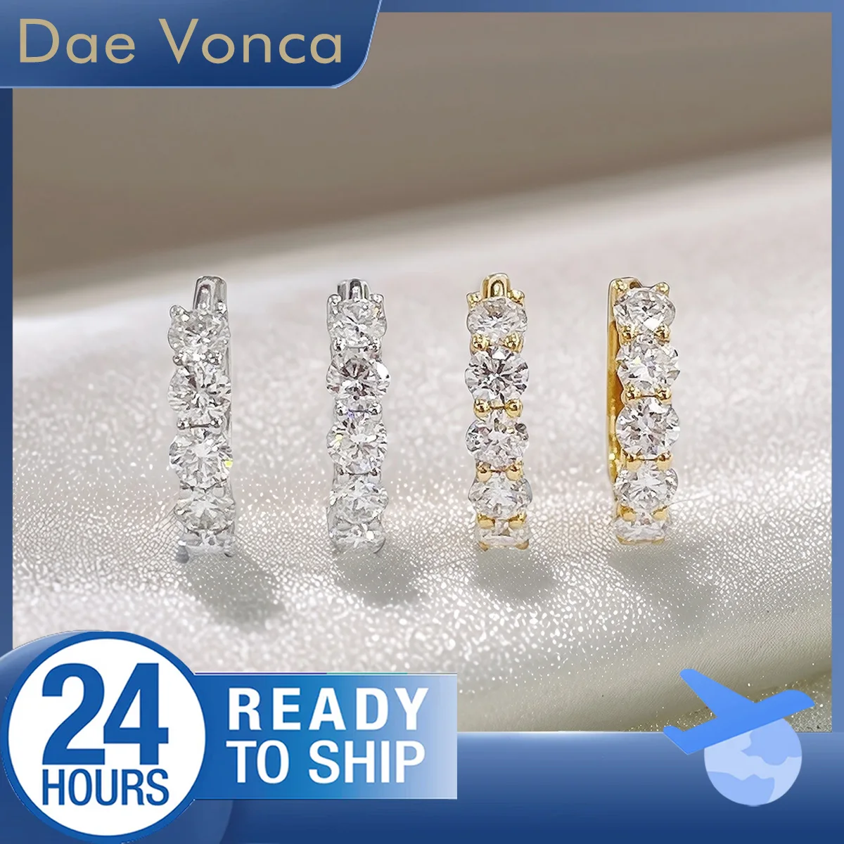 Total 0.74ct 18K White/Yellow Gold Lab Diamond Earrings Classic Round Lab Grown Diamond Hoop Earrings Anniversary Gift for Wife
Total 0.74ct 18K White/Yellow Gold Lab Diamond Earrings Classic Round Lab Grown Diamond Hoop Earrings Anniversary Gift for Wife